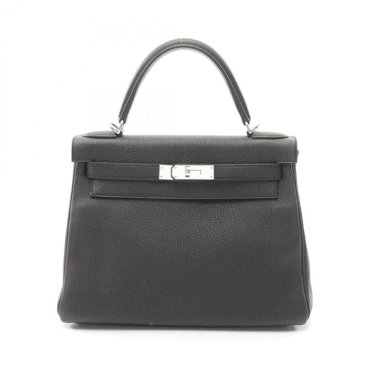 Hermes Black Togo Leather Leather Handbag (Pre-Owned)