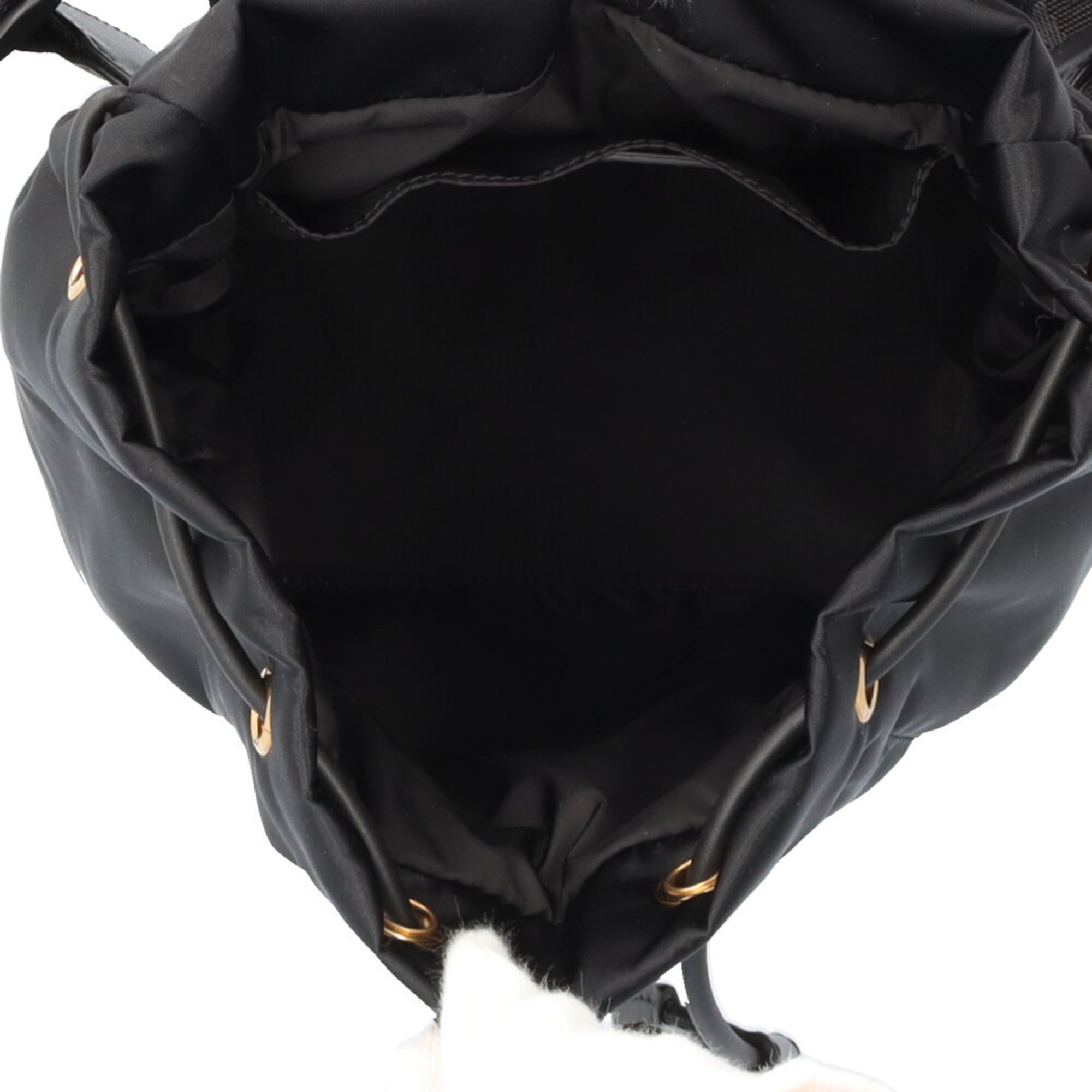 Versace Black Nylon Backpack (Pre-Owned)
