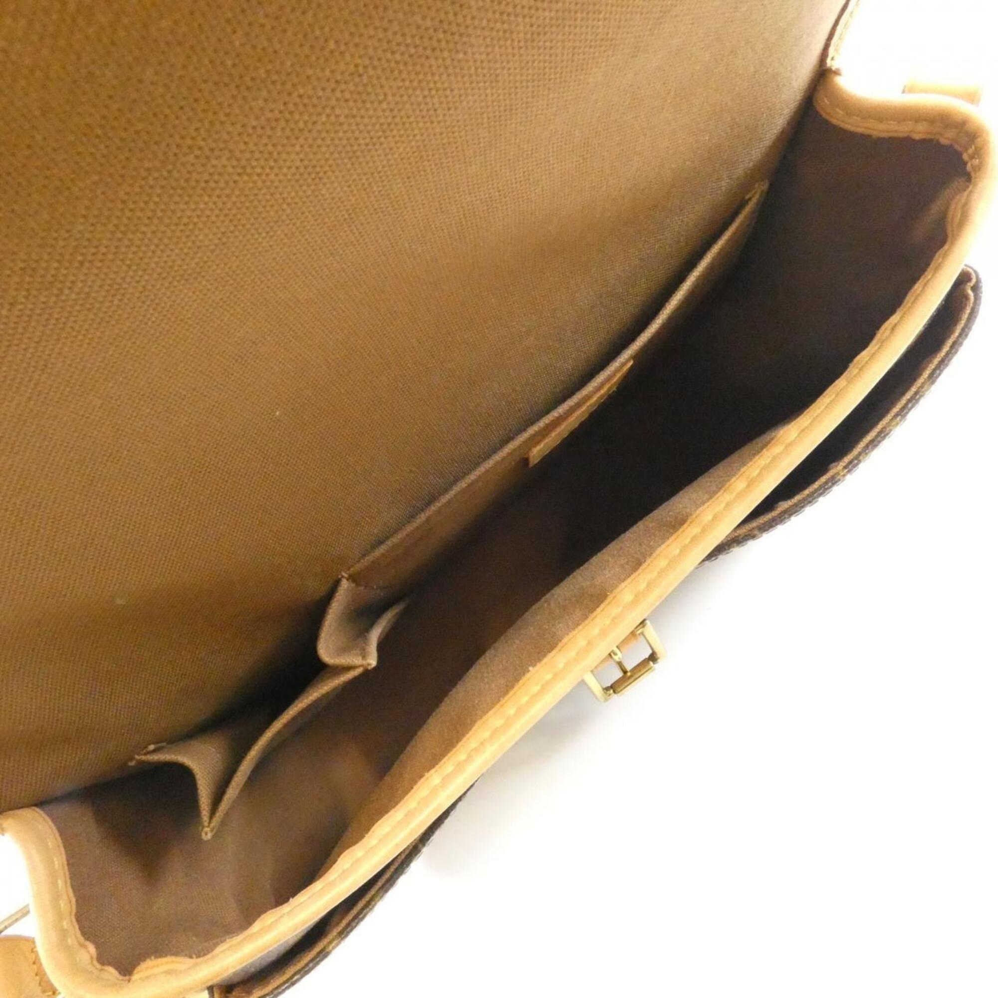 Louis Vuitton Brown Coated Canvas Shoulder Bag (Pre-Owned)