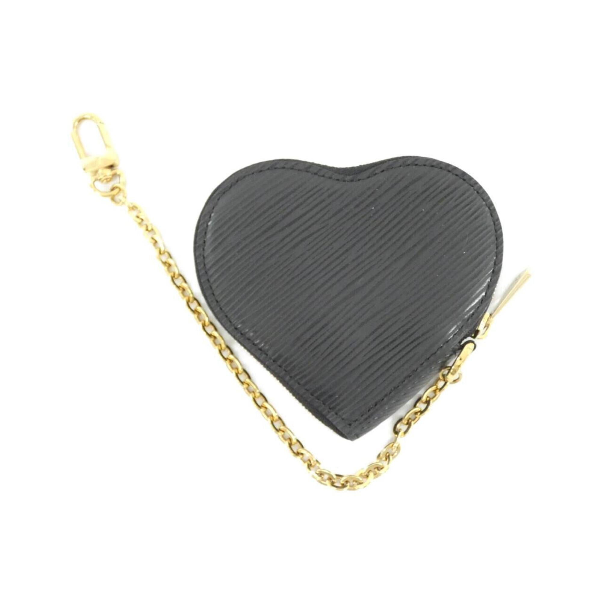 Louis Vuitton Black Leather Coin Purse/Coin Case (Pre-Owned)