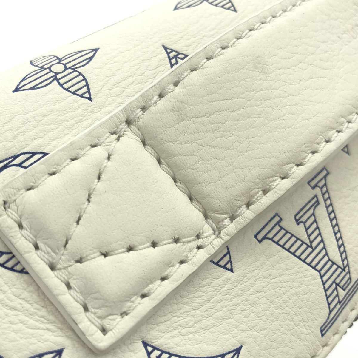 Louis Vuitton White Leather Shoulder Bag (Pre-Owned)