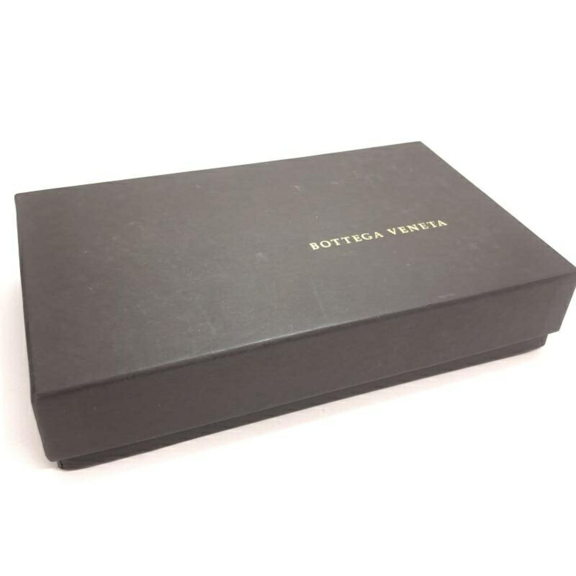 Bottega Veneta Intrecciato Navy Leather Long Wallet (Bi-Fold) (Pre-Owned)