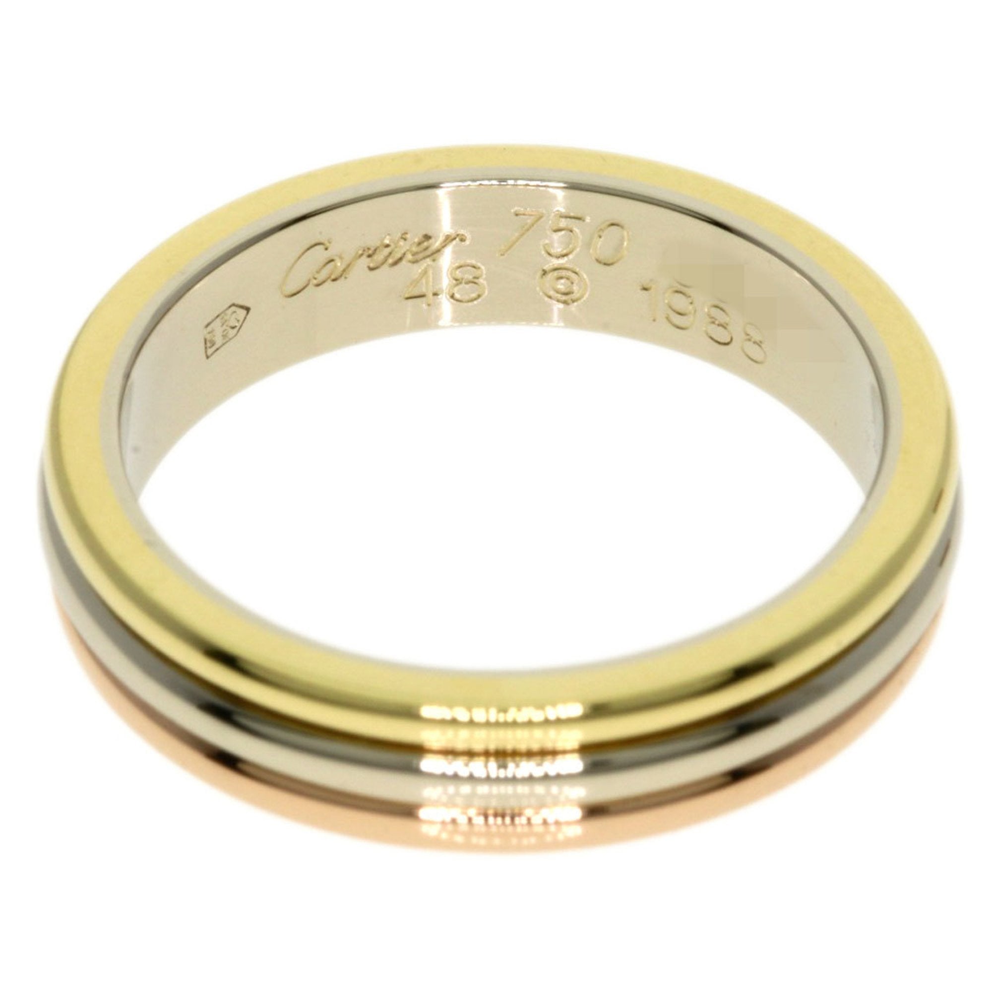 Cartier Gold Pink Yellow Band Ring (Pre-Owned)