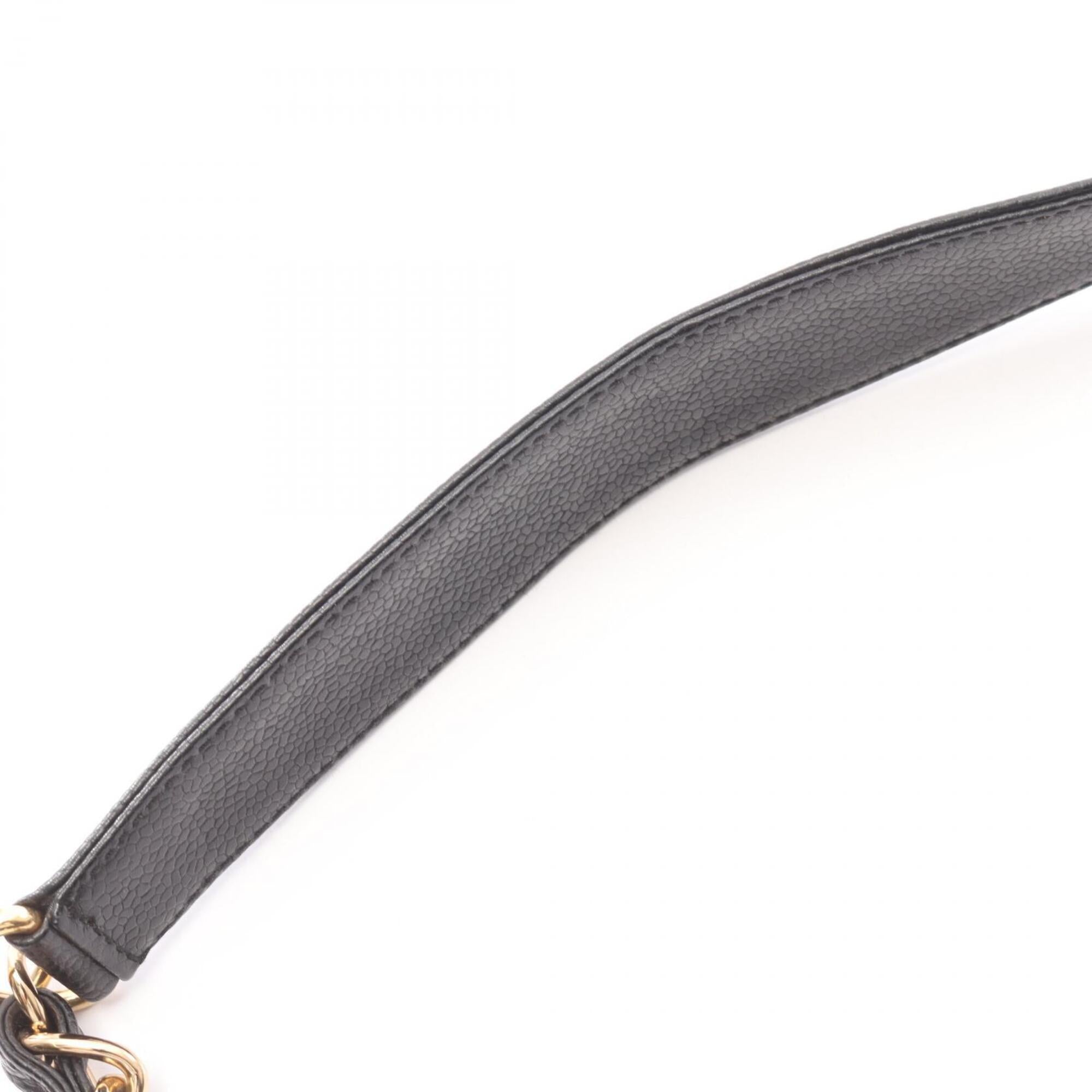 Chanel Black Grained Calfskin Handbag Shoulder Bag (Pre-Owned)