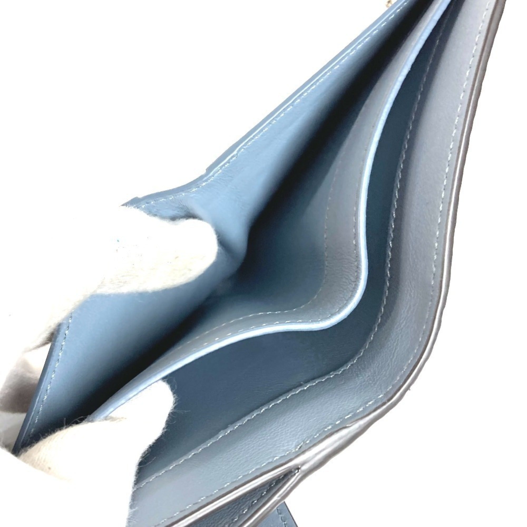 Fendi Blue Leather Wallet (Bi-Fold) (Pre-Owned)