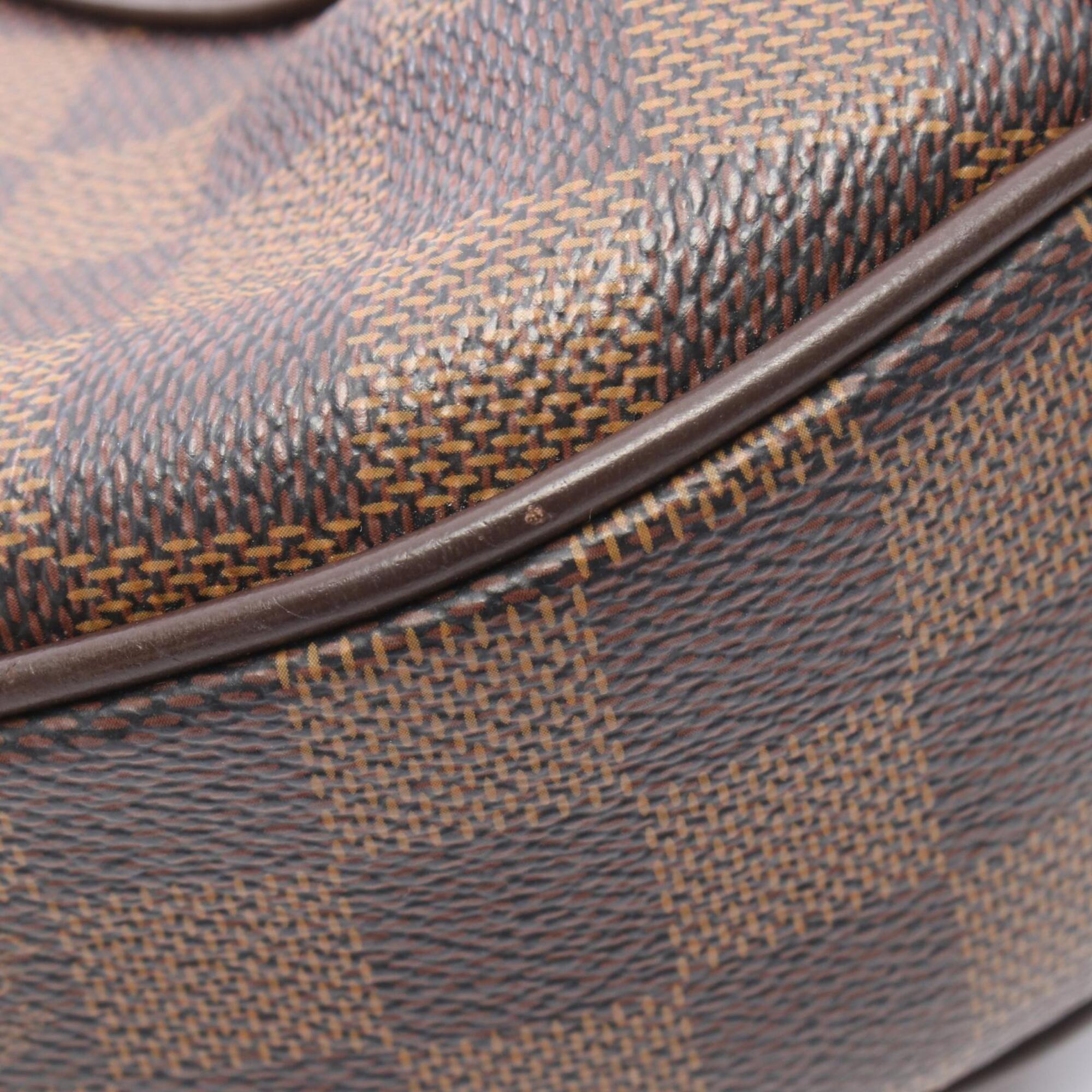 Louis Vuitton Brown Damier Canvas Coated Canvas Leather Handbag Shoulder Bag (Pre-Owned)