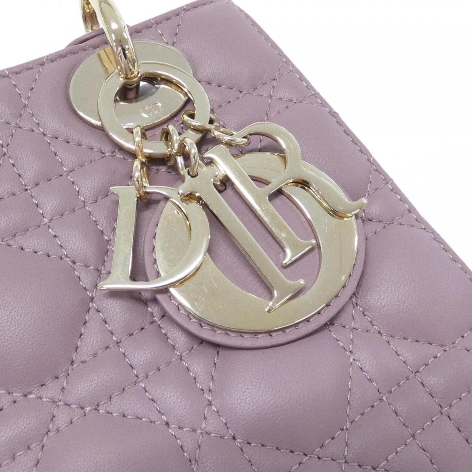 Christian Dior Pink Leather Handbag (Pre-Owned)