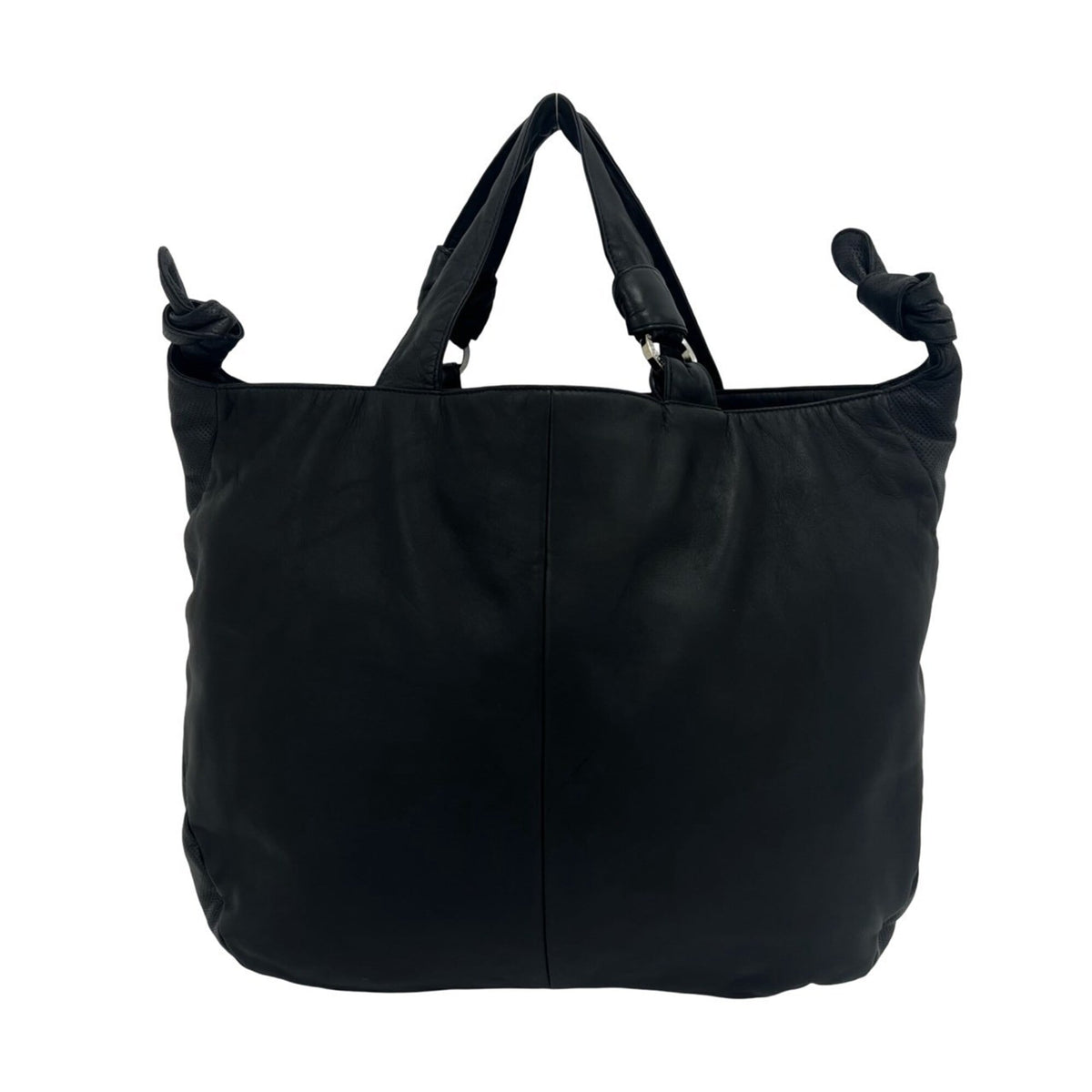 Loewe Black Leather Handbag Shoulder Bag Tote Bag (Pre-Owned)
