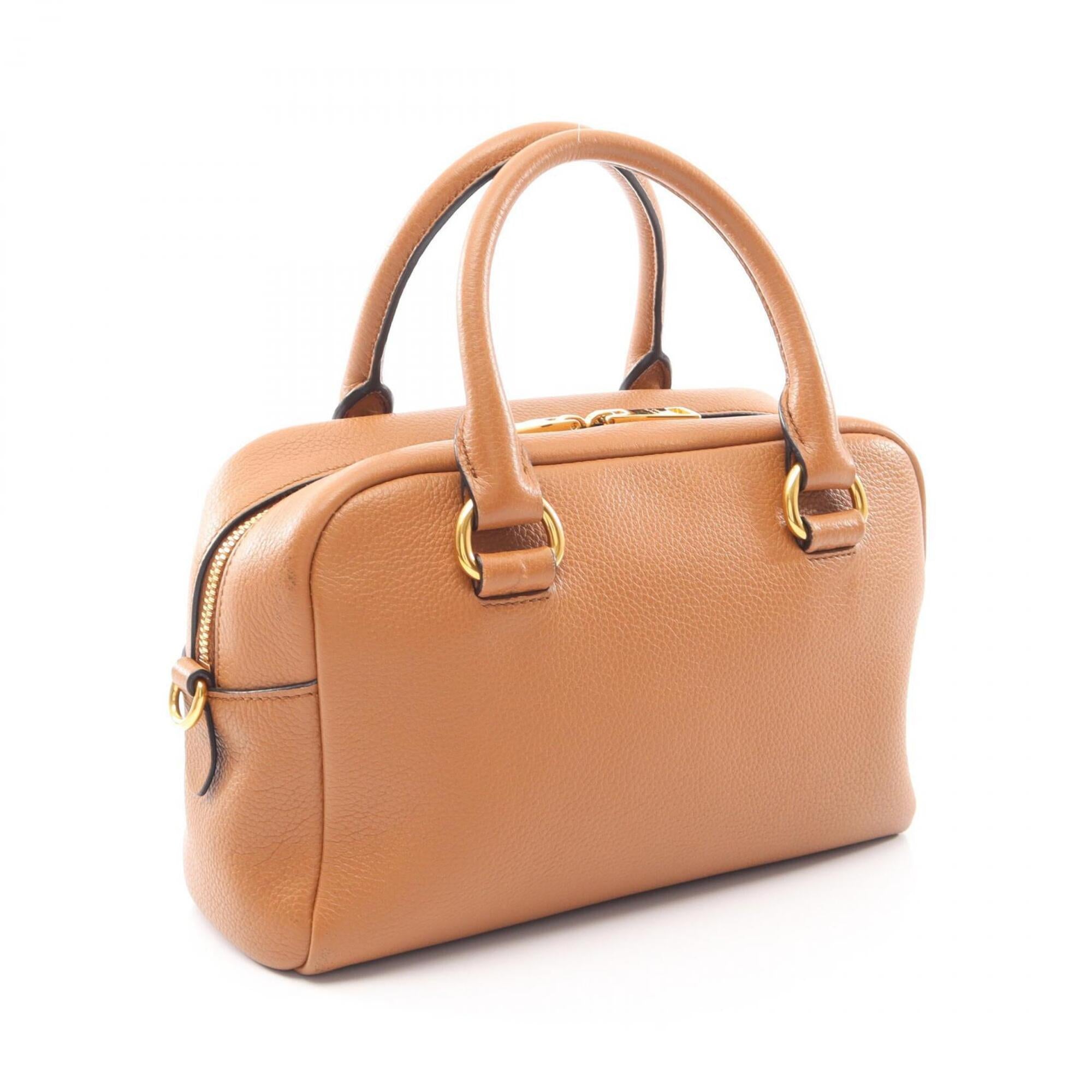 Prada Brown Leather Handbag (Pre-Owned)