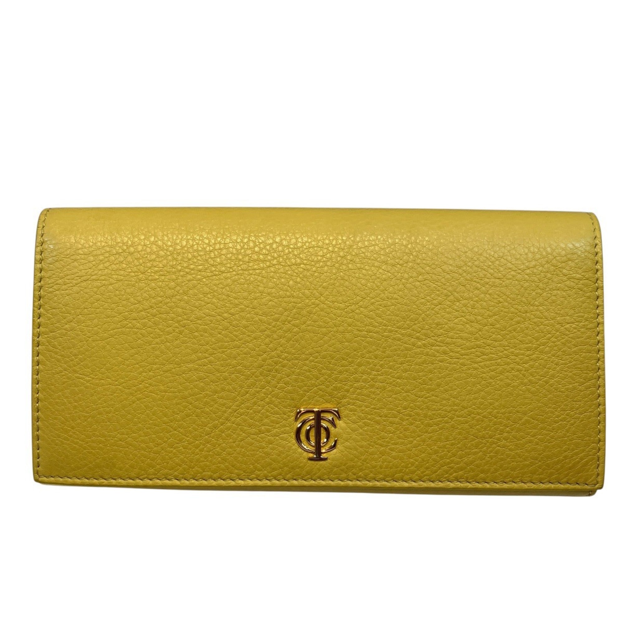 Tiffany Yellow Leather Long Wallet (Bi-Fold) (Pre-Owned)