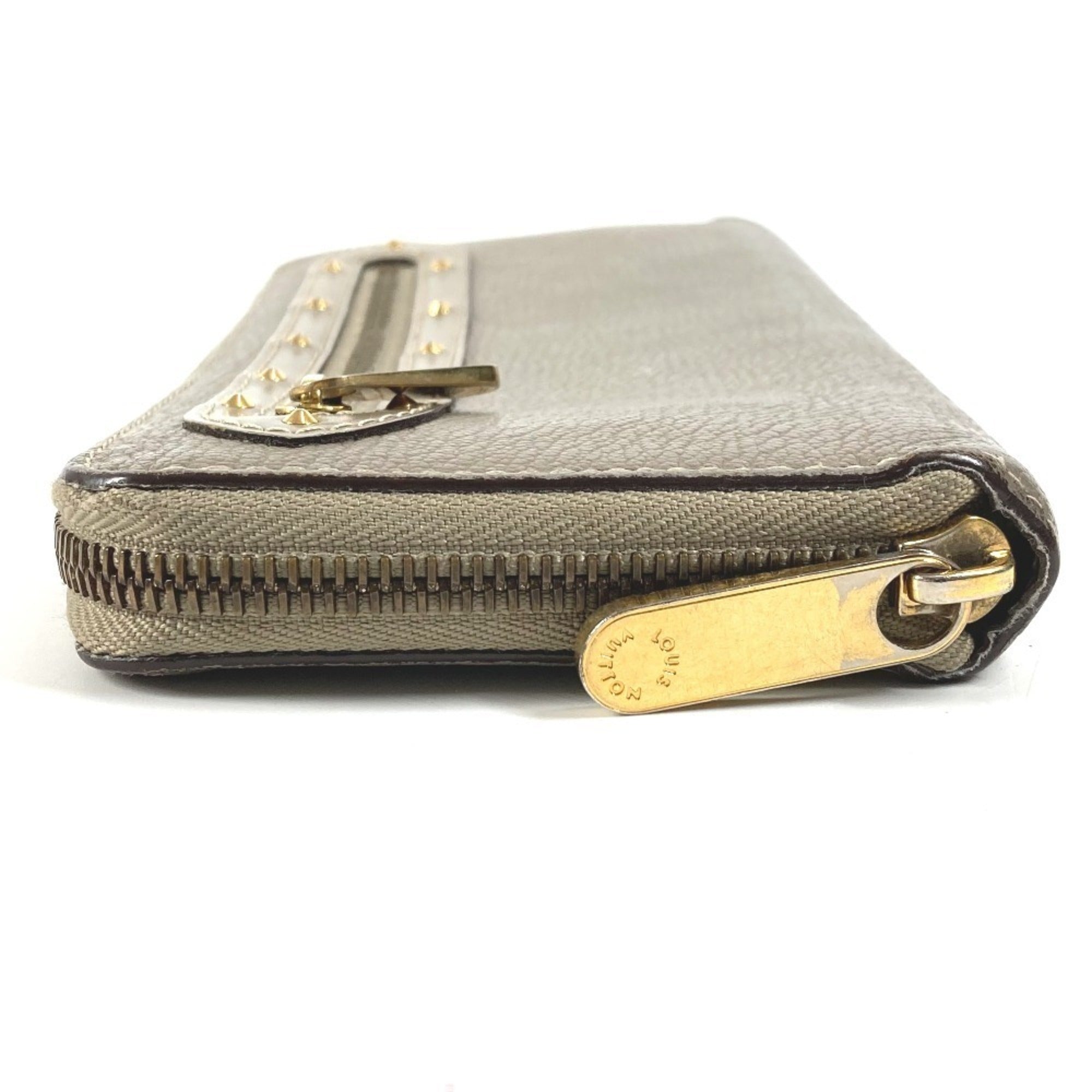 Louis Vuitton Galle Gray Velone Suhali Leather Long Wallet (Bi-Fold) (Pre-Owned)