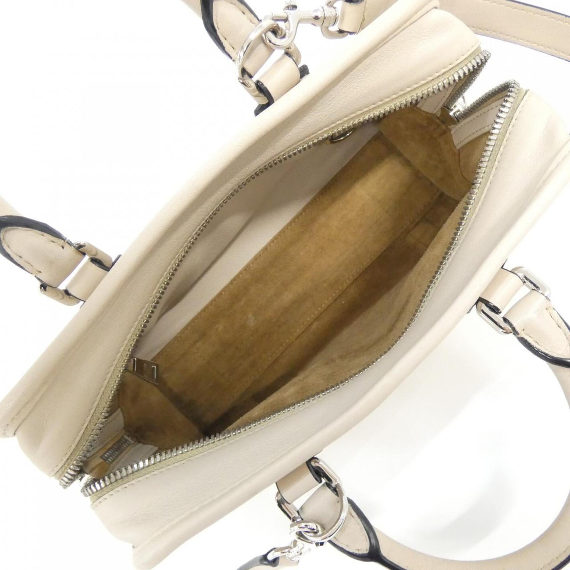 Loewe Amazona Light Beige Leather Handbag (Pre-Owned)