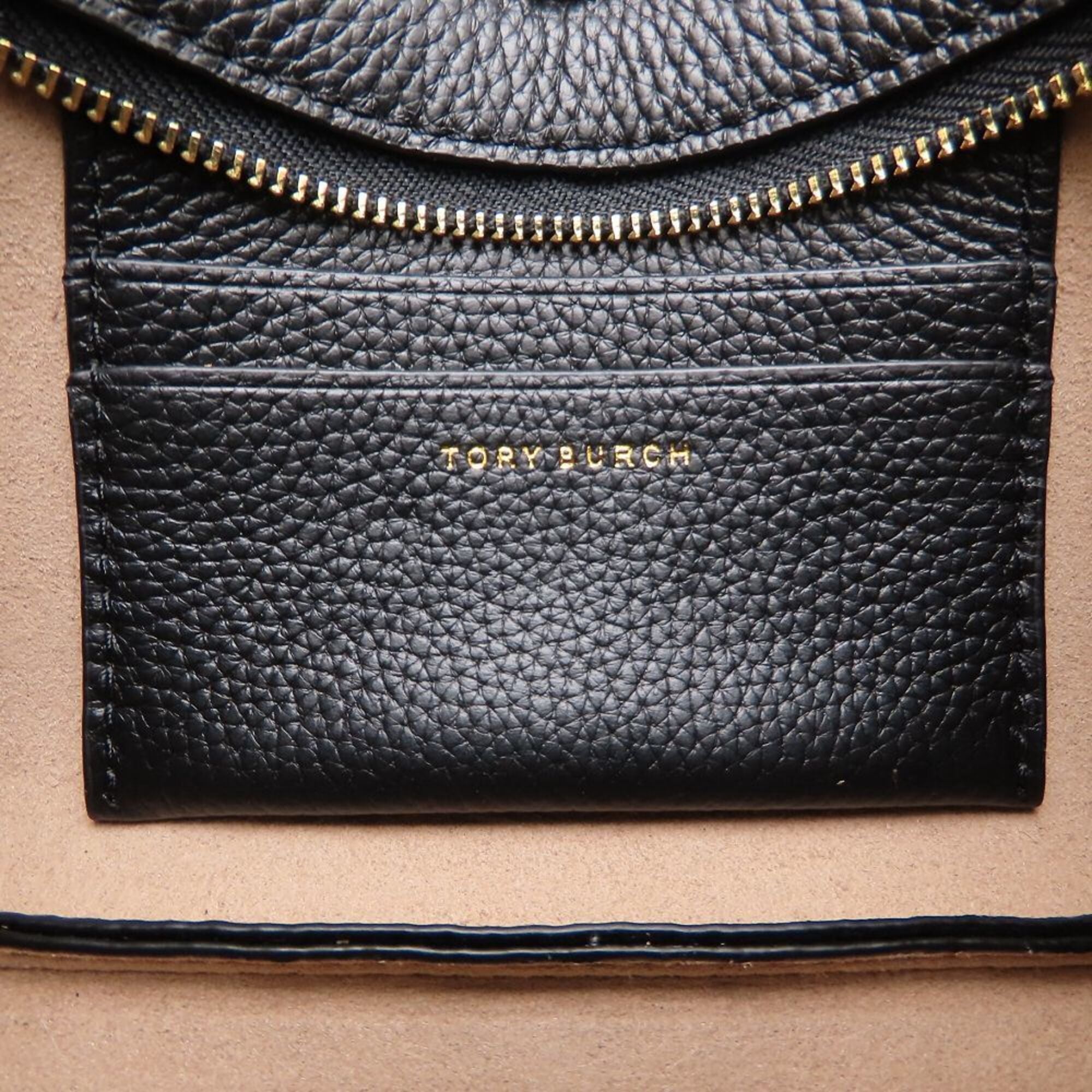 Tory Burch Black Leather Shoulder Bag (Pre-Owned)