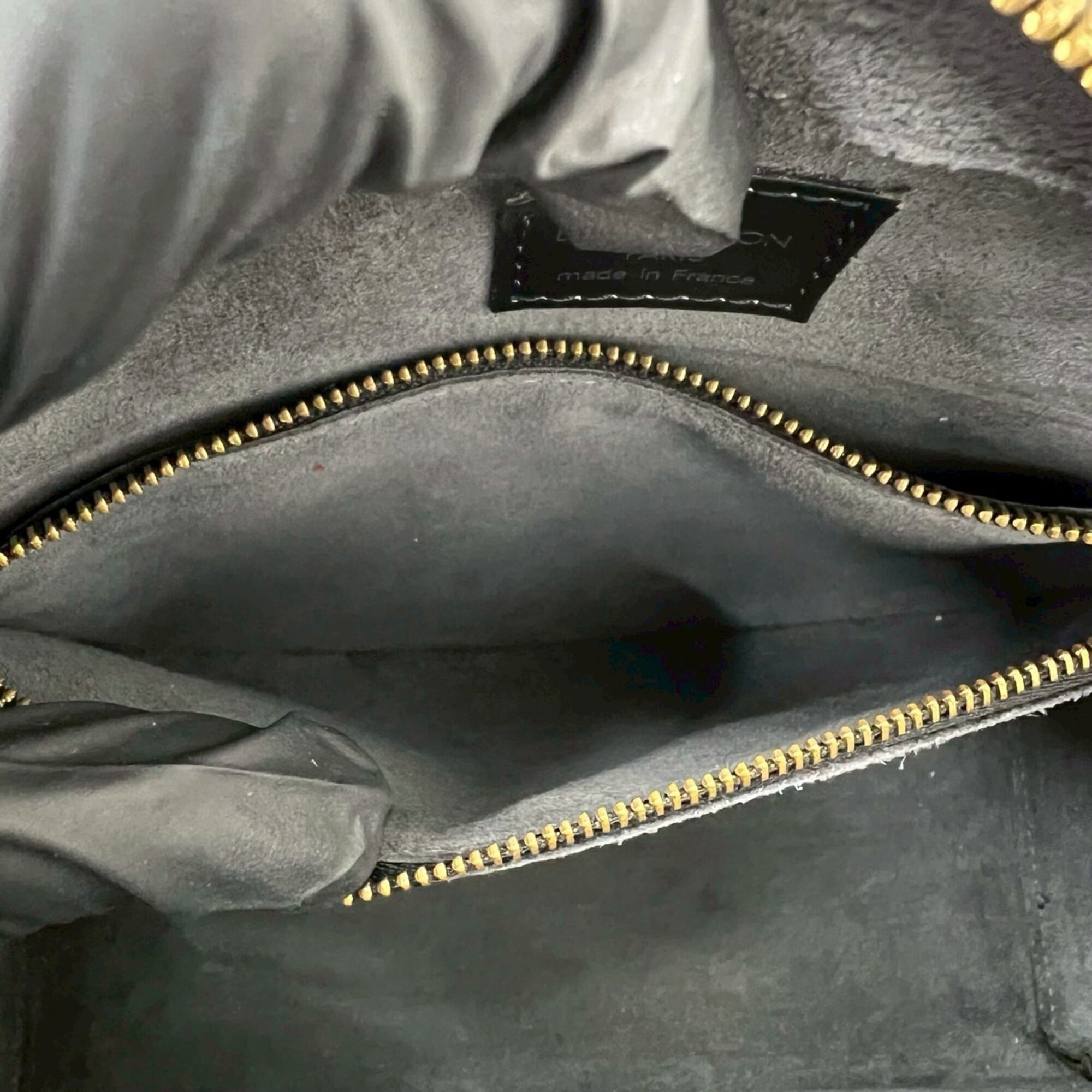 Louis Vuitton Black Leather Boston Bag Handbag (Pre-Owned)