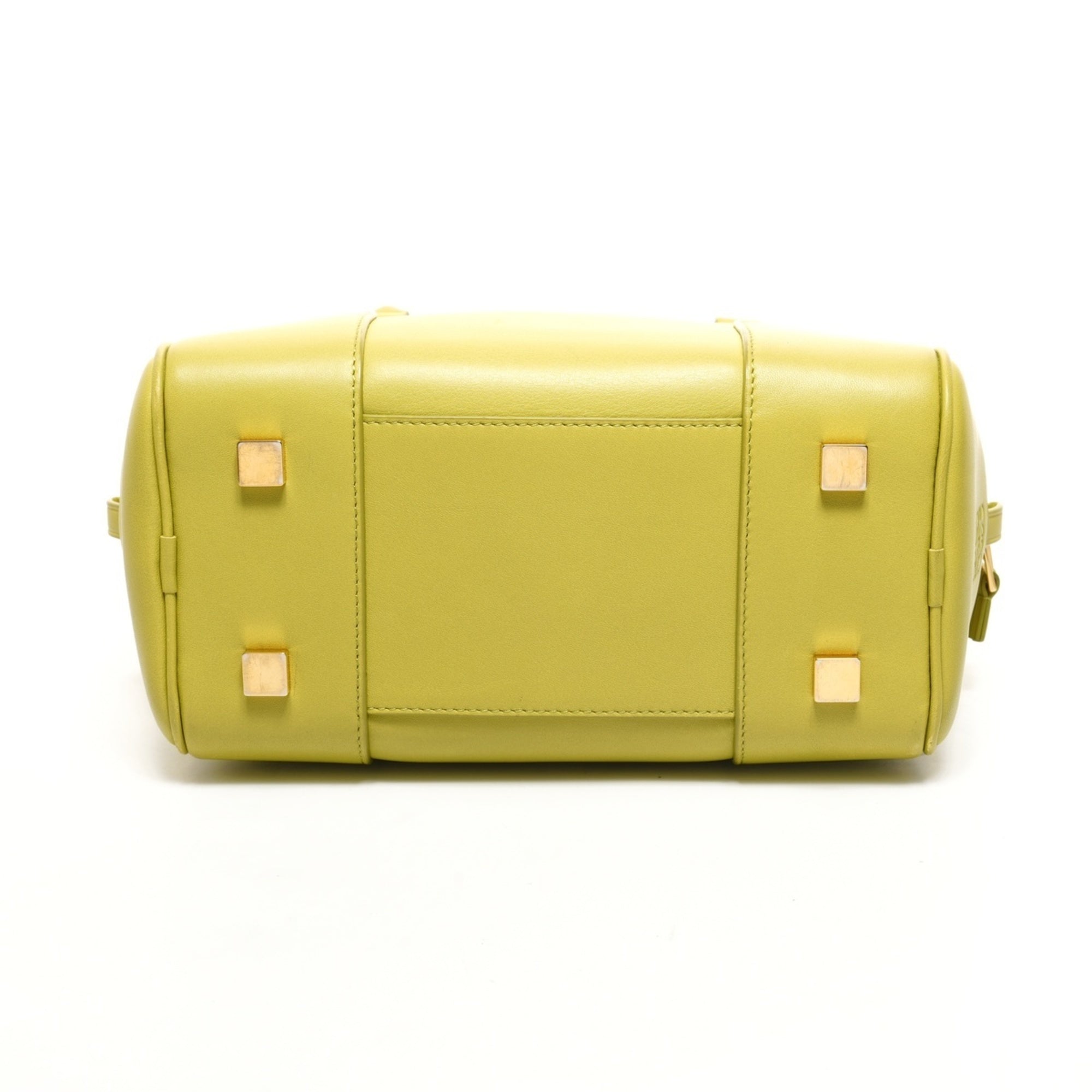 Loewe Amazona Green Leather Handbag (Pre-Owned)