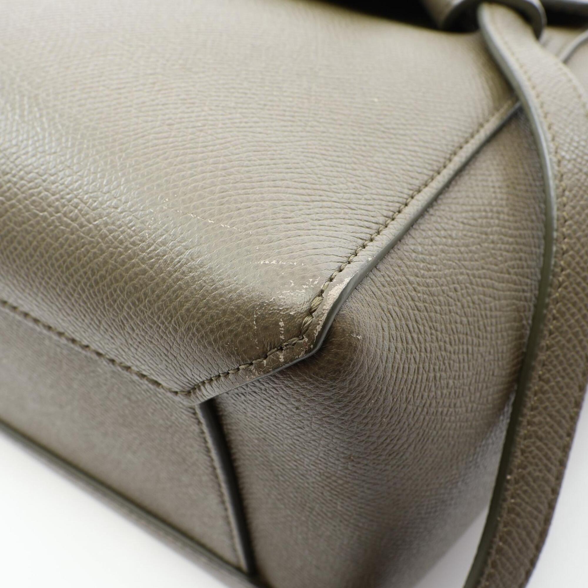 Celine Khaki Leather Handbag (Pre-Owned)