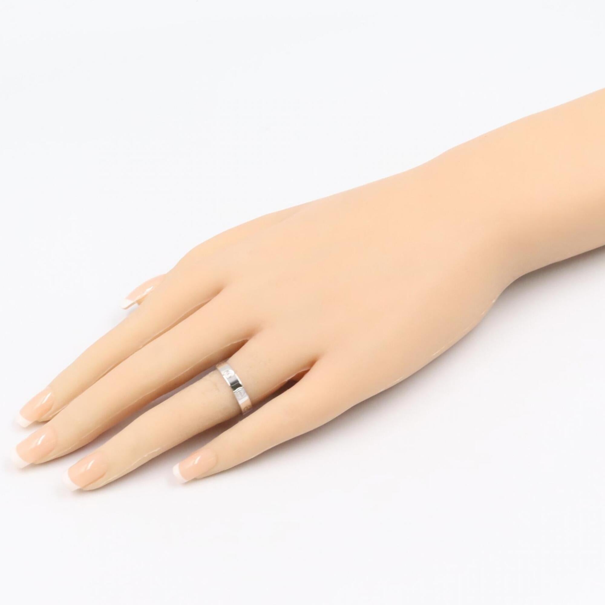 Cartier Silver Clear White Gold (18K) Band Ring (Pre-Owned)