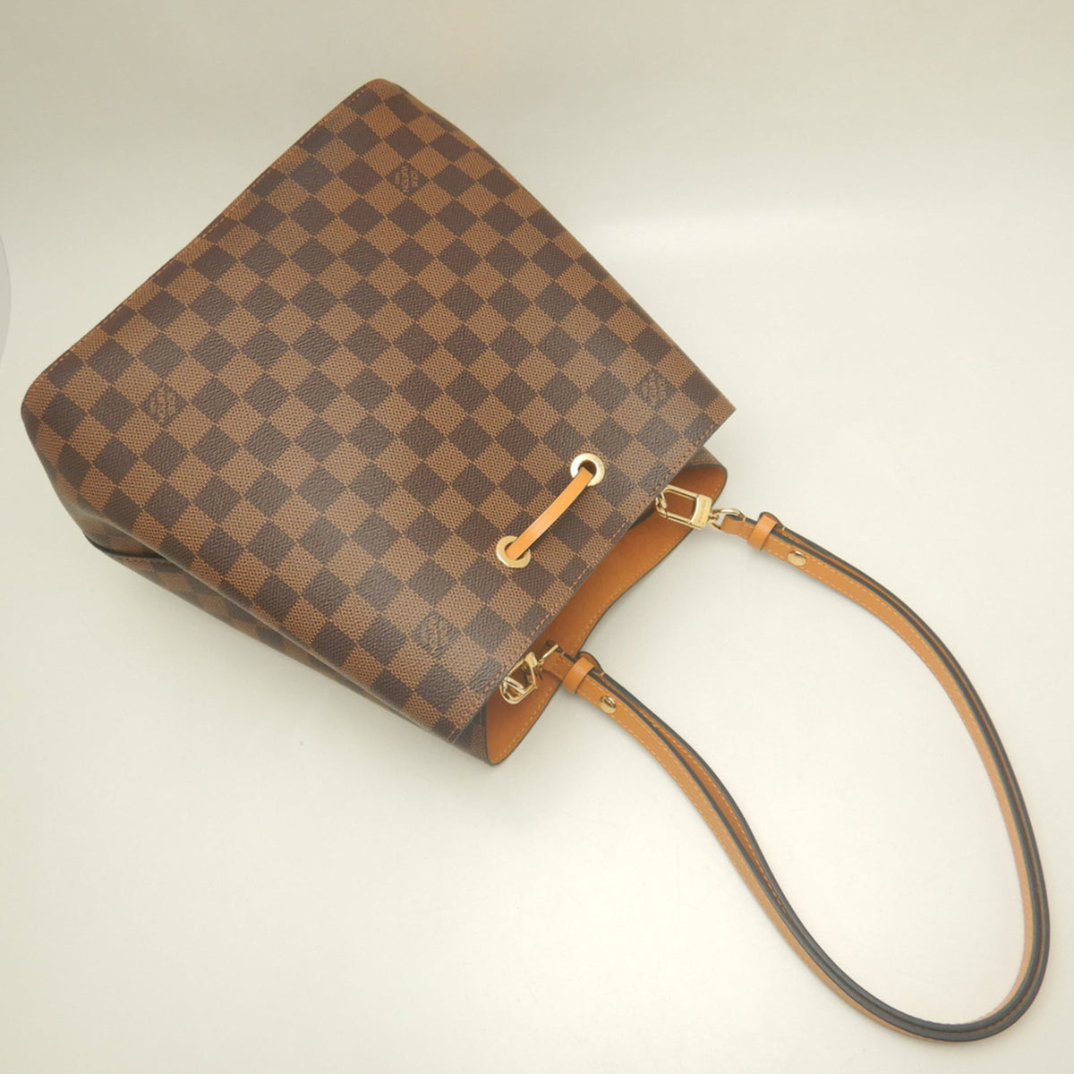 Louis Vuitton Damier Canvas Ebene Damier Canvas Shoulder Bag (Pre-Owned)