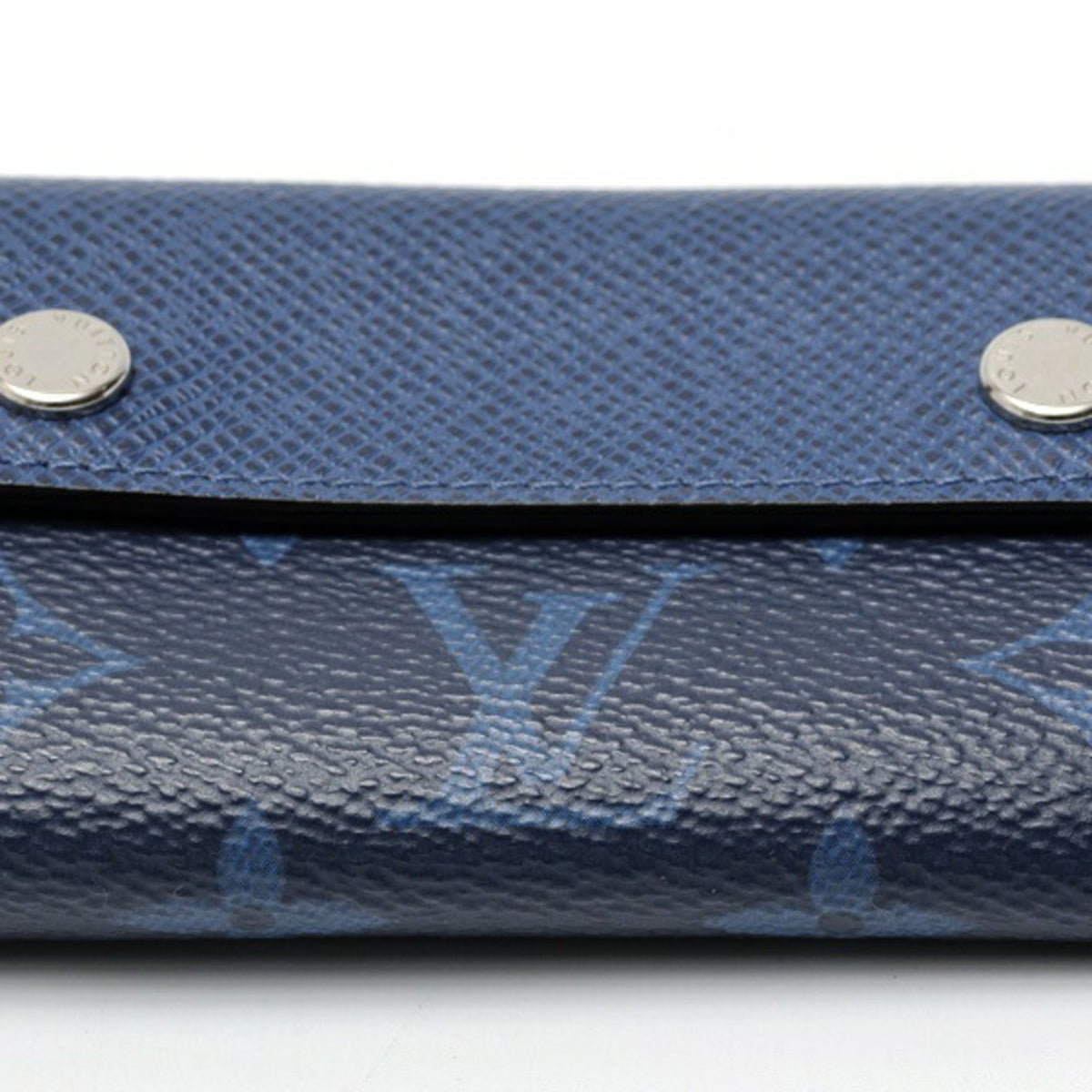 Louis Vuitton Blue Taigarama Wallet (Tri-Fold) (Pre-Owned)