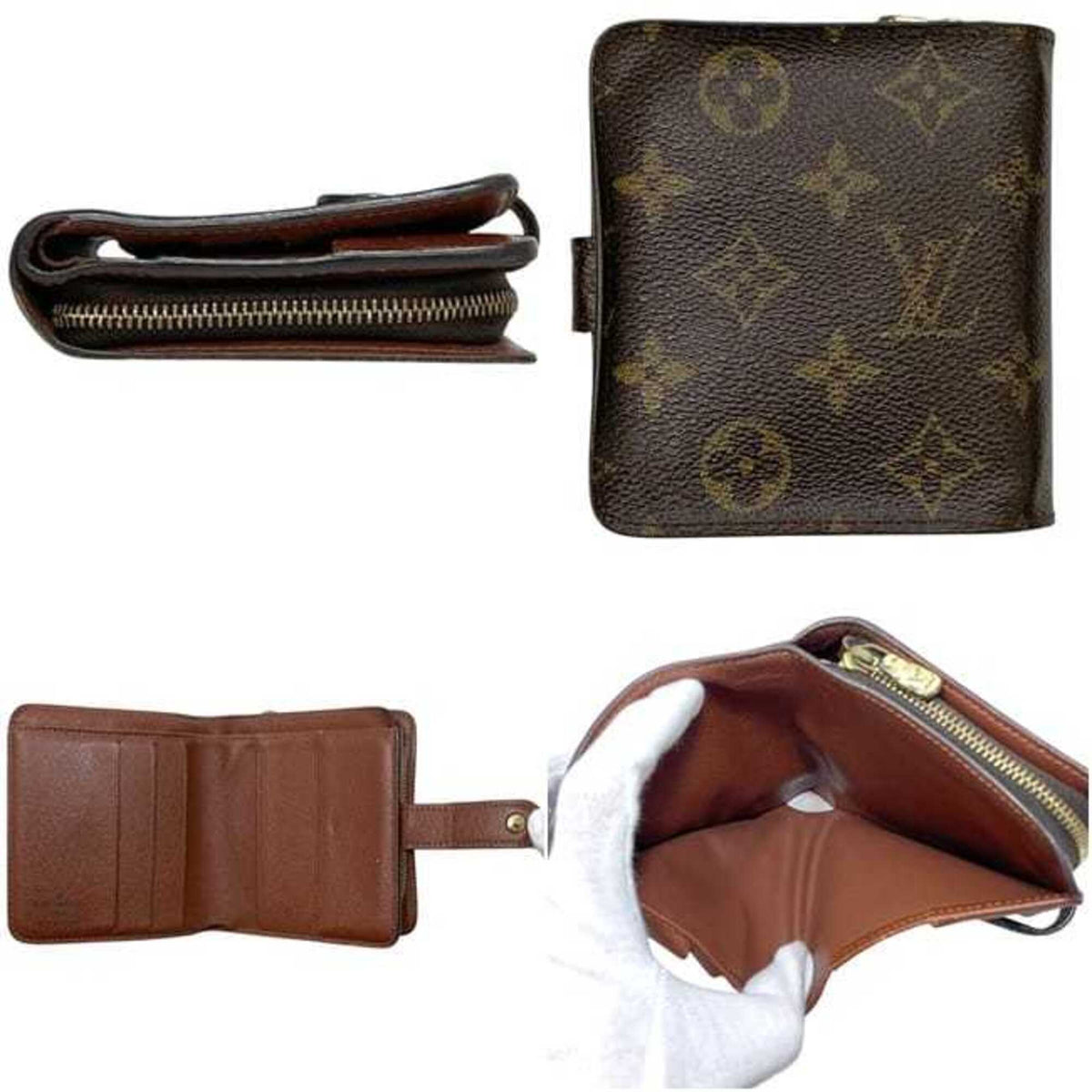 Louis Vuitton Brown Monogram Monogram Wallet (Bi-Fold) (Pre-Owned)