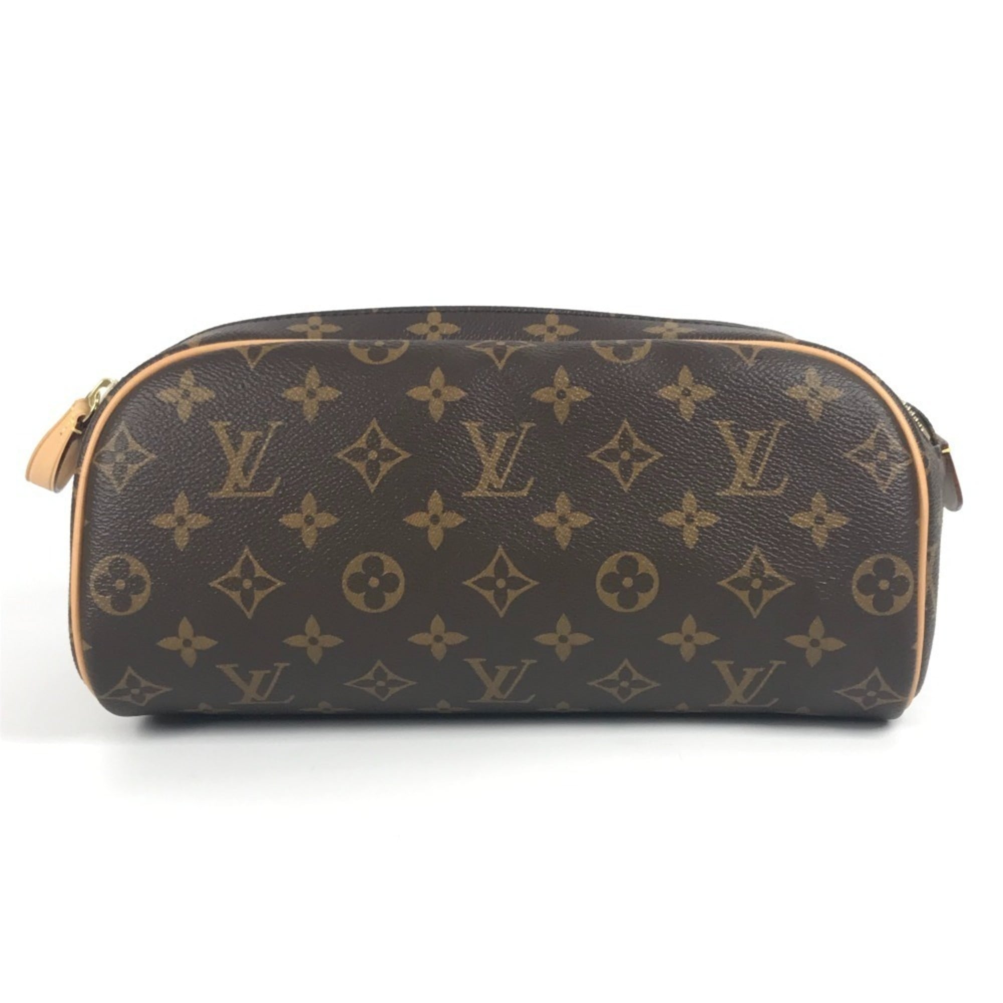 Louis Vuitton Brown Monogram Canvas Clutch Bag Pouch (Pre-Owned)