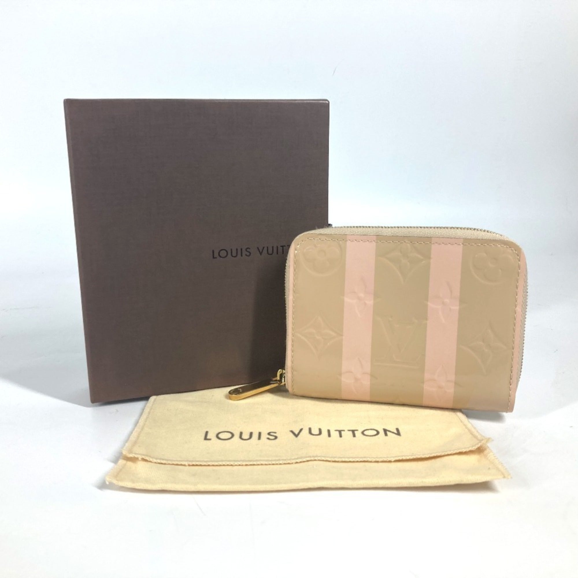 Louis Vuitton Beige Pink Vernis Long Wallet (Bi-Fold) (Pre-Owned)