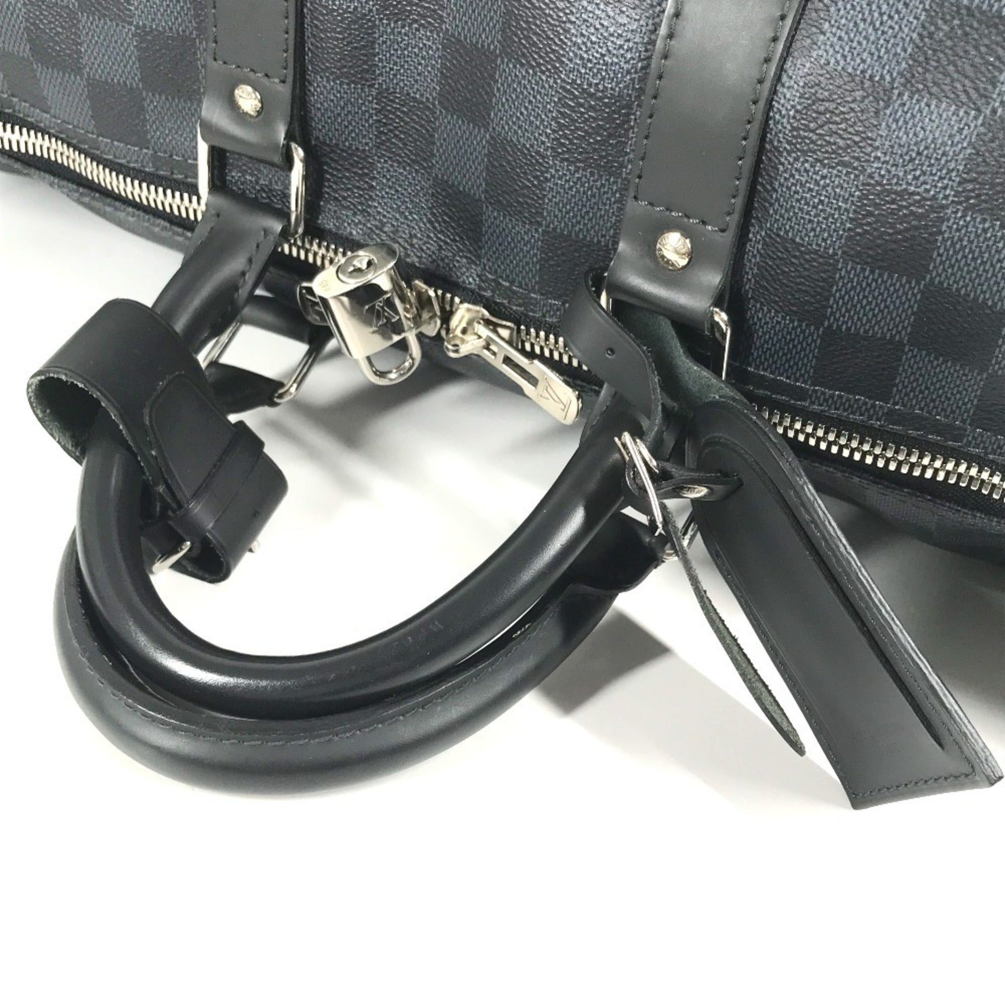 Louis Vuitton Damier Cobalt Navy Canvas Boston Bag Shoulder Bag (Pre-Owned)