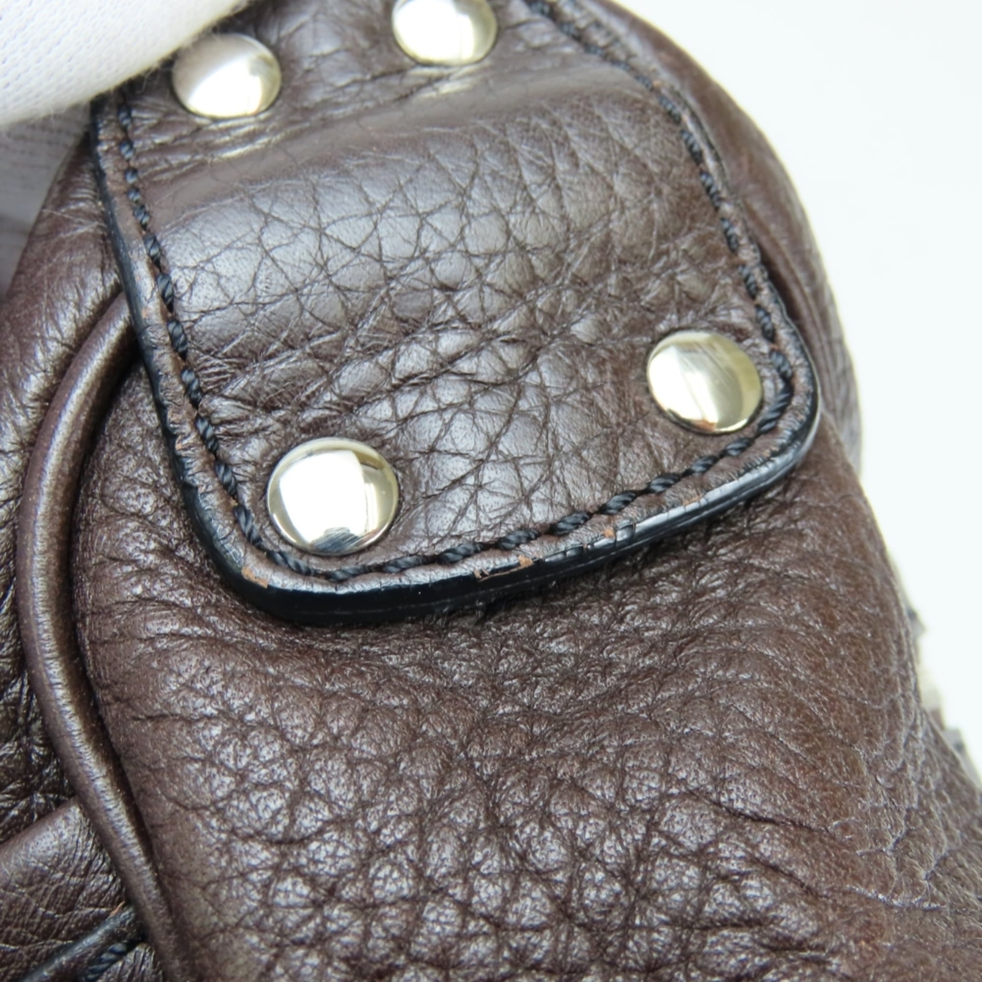 Tod's Dark Brown Leather Shoulder Bag (Pre-Owned)