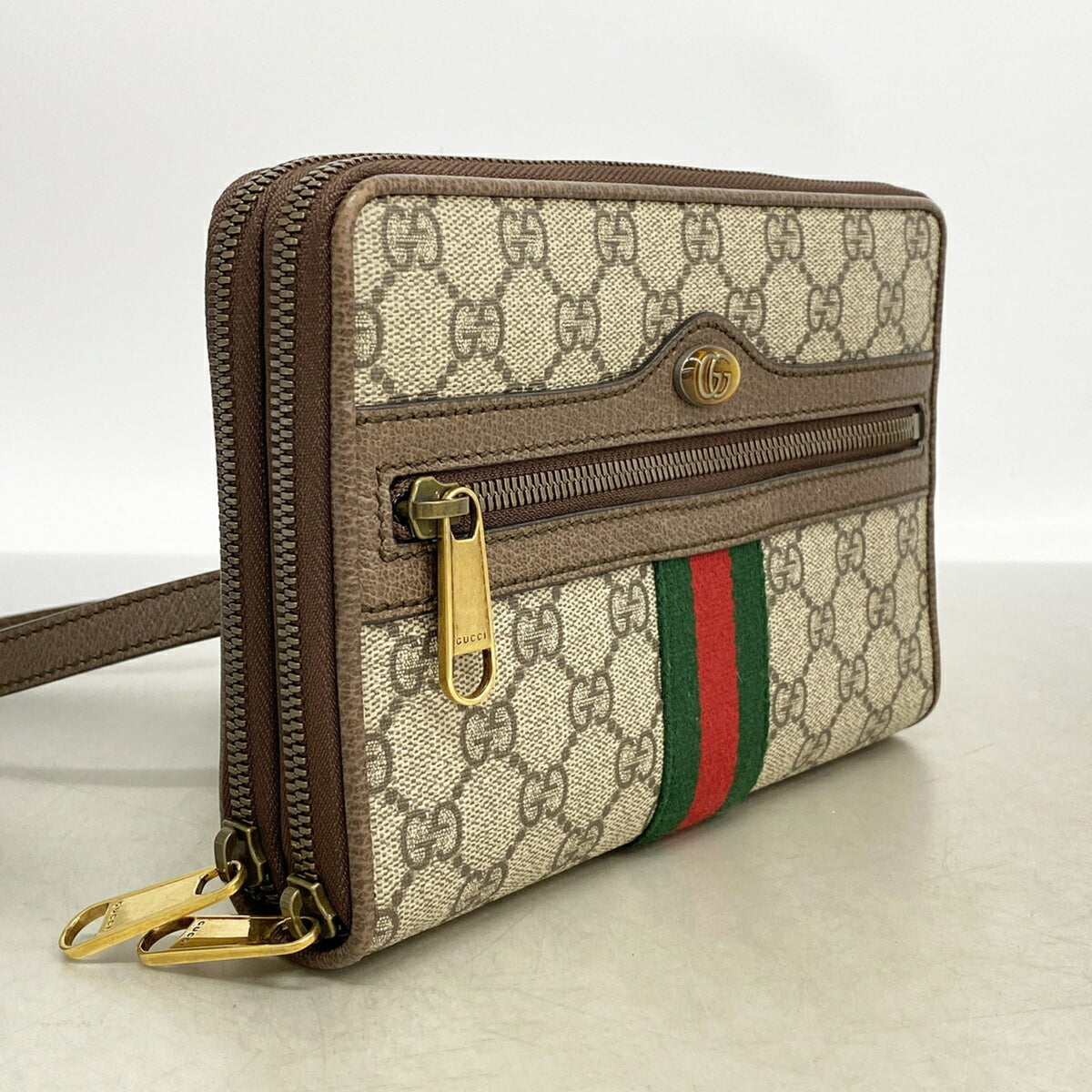 Gucci Brown Pvc Shoulder Bag (Pre-Owned)