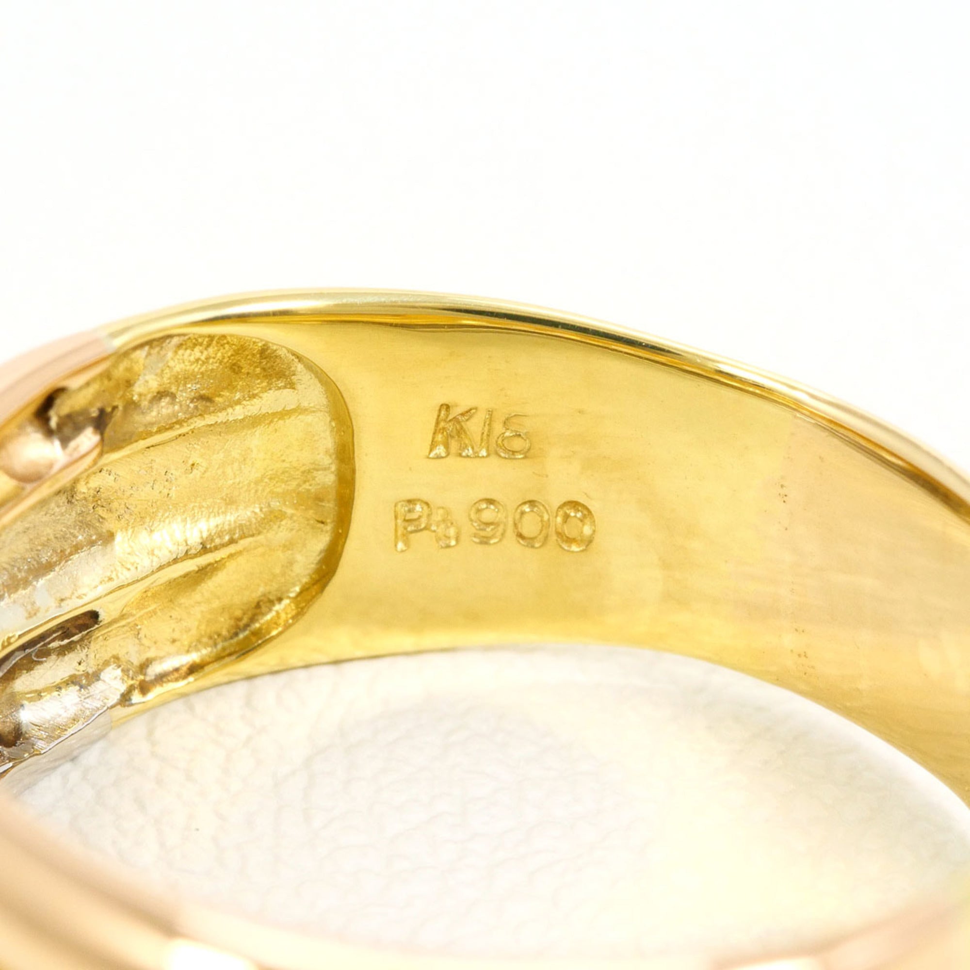 Unbranded Pink Gold Platinum Yellow Gold Yellow Gold (18K) Pink Gold (18K) Platinum 900 Band Ring (Pre-Owned)