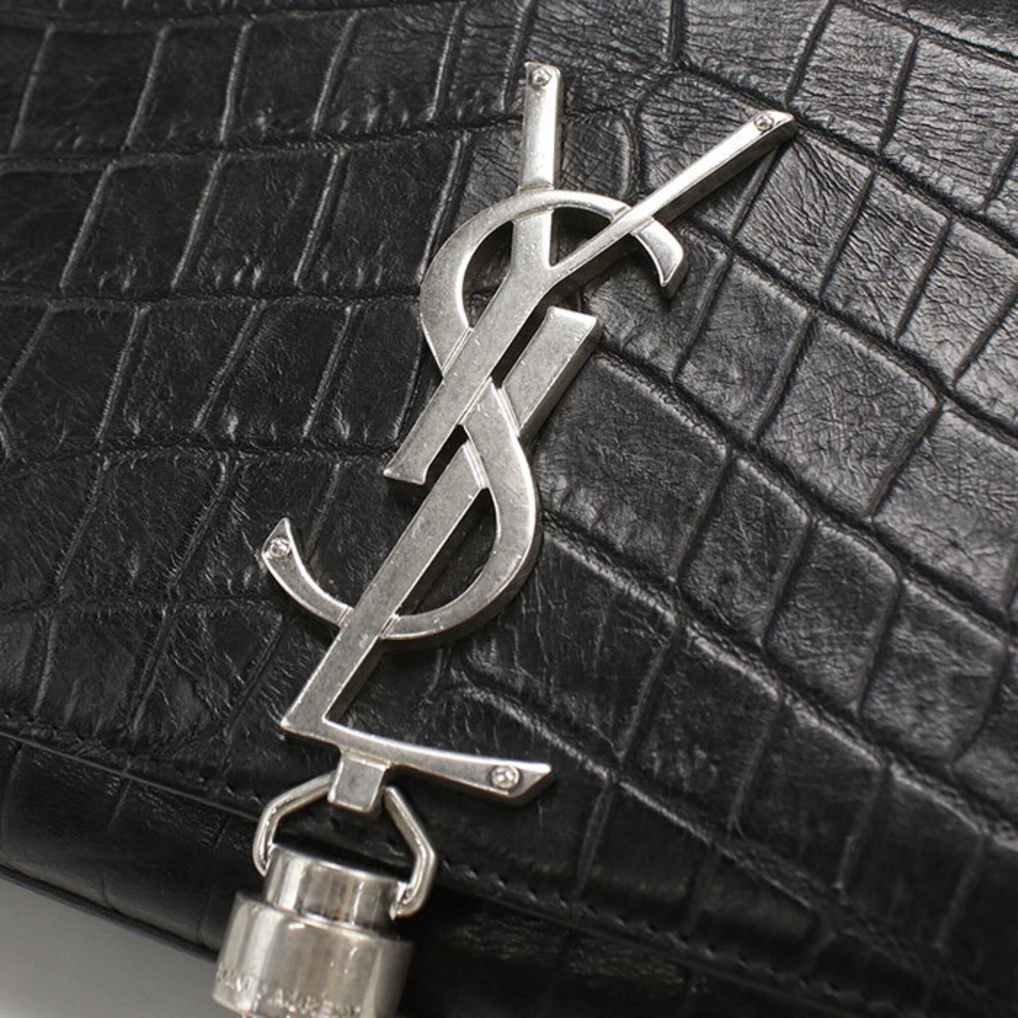 Saint Laurent Black Leather Shoulder Bag (Pre-Owned)