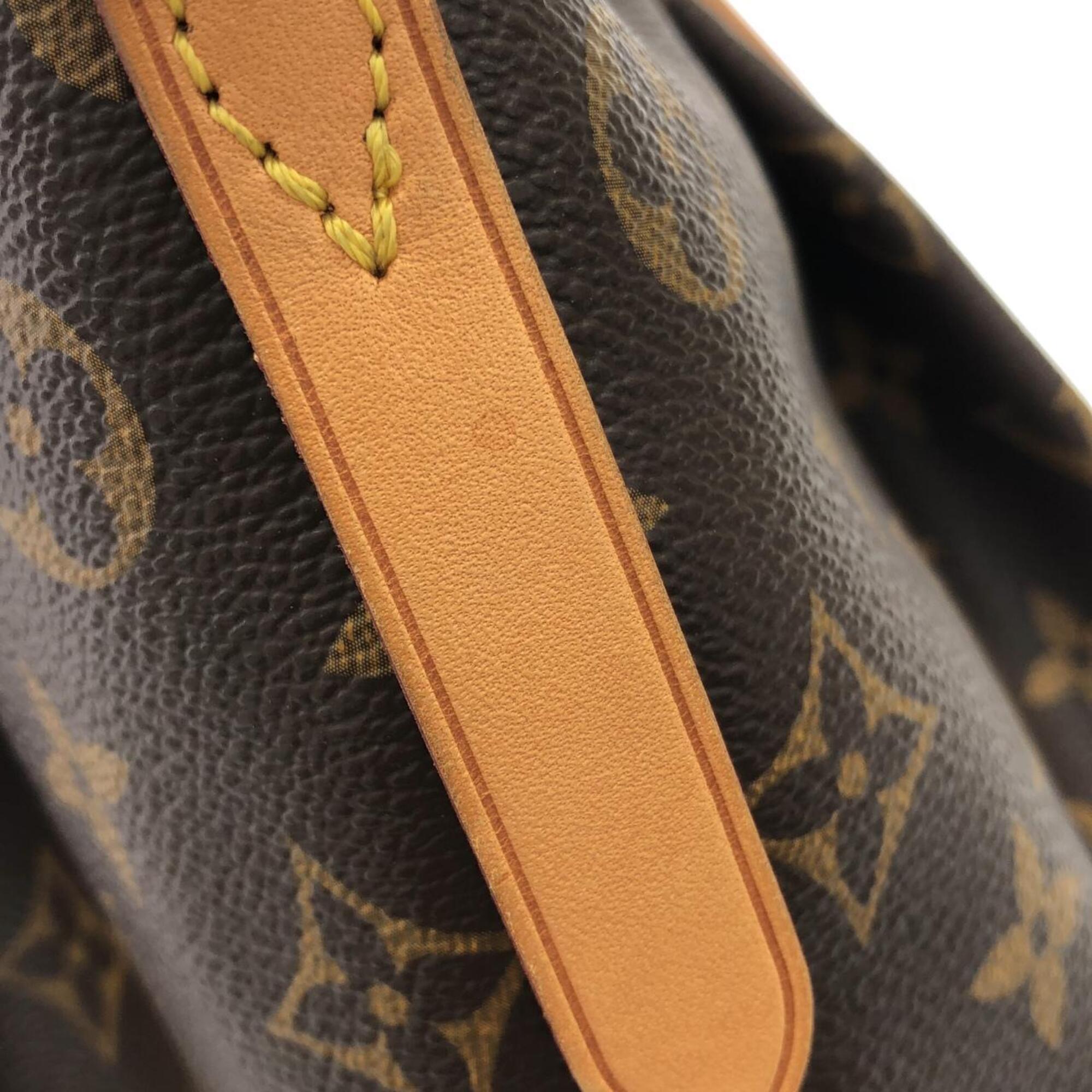 Louis Vuitton Monogram Marron Coated Canvas Handbag (Pre-Owned)