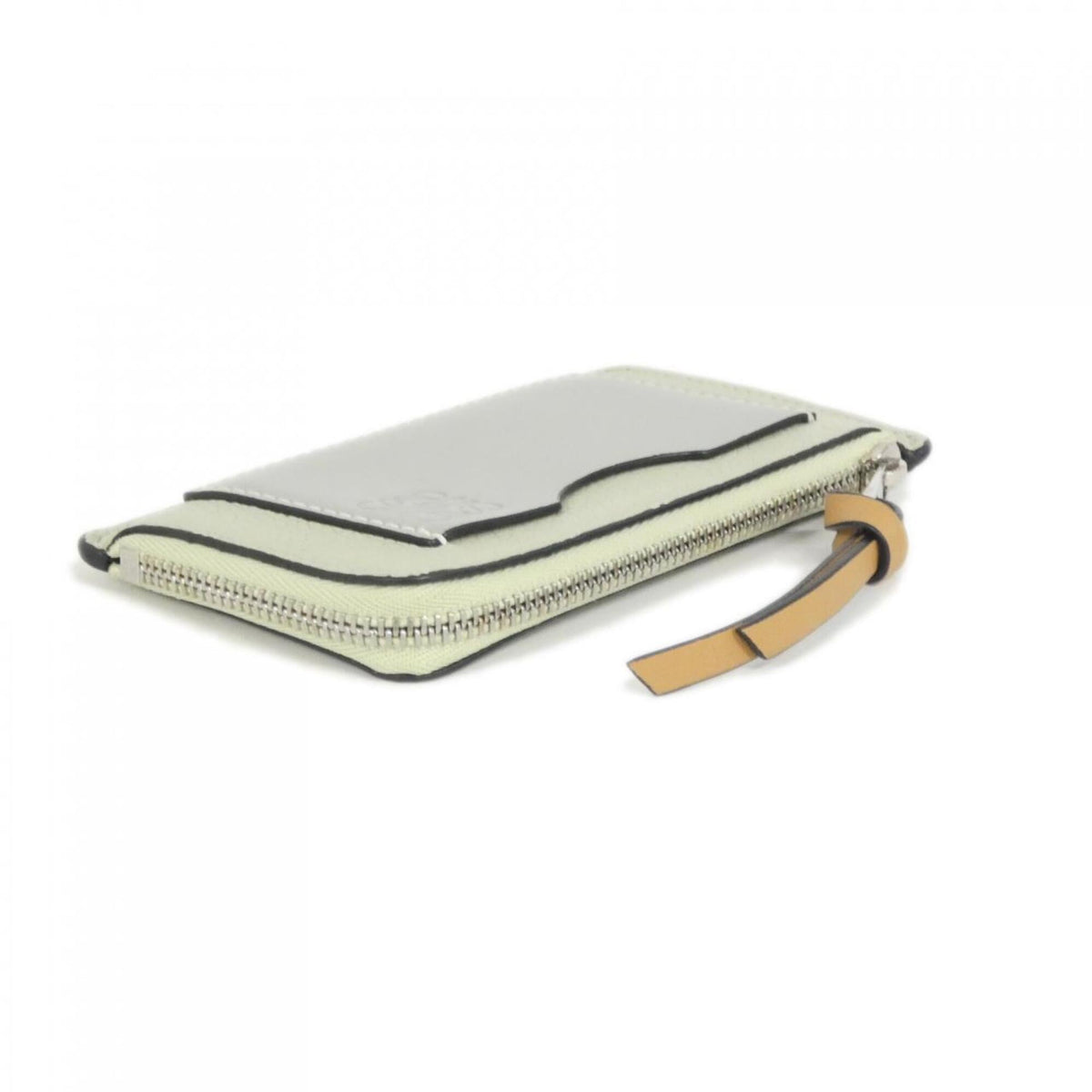 Loewe Gray Green Leather Coin Purse/Coin Case (Pre-Owned)