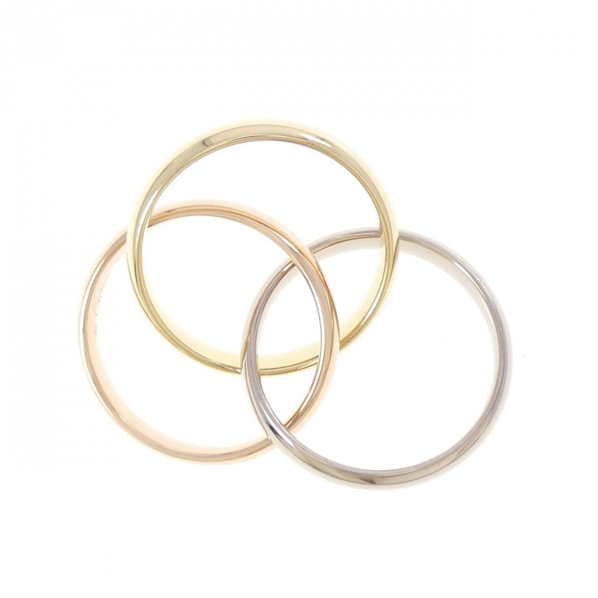 Cartier Pink Gold White Gold Yellow Gold Yellow Gold (18K) Pink Gold (18K) White Gold (18K) Band Ring (Pre-Owned)