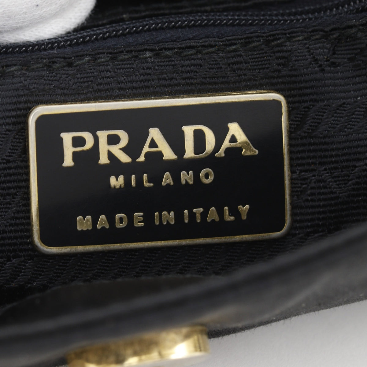 Prada Black Satin Shoulder Bag (Pre-Owned)