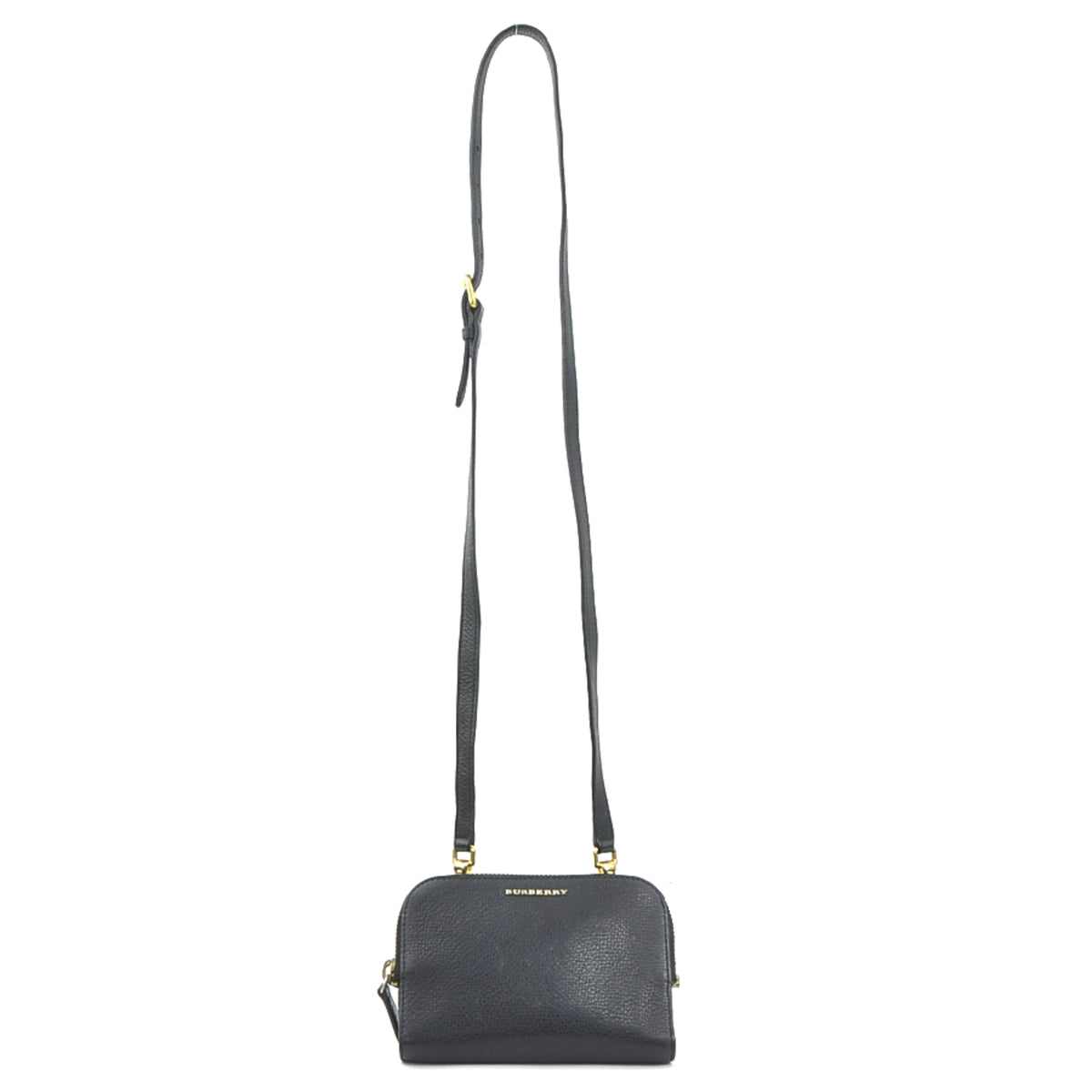 Burberry Black Leather Shoulder Bag (Pre-Owned)