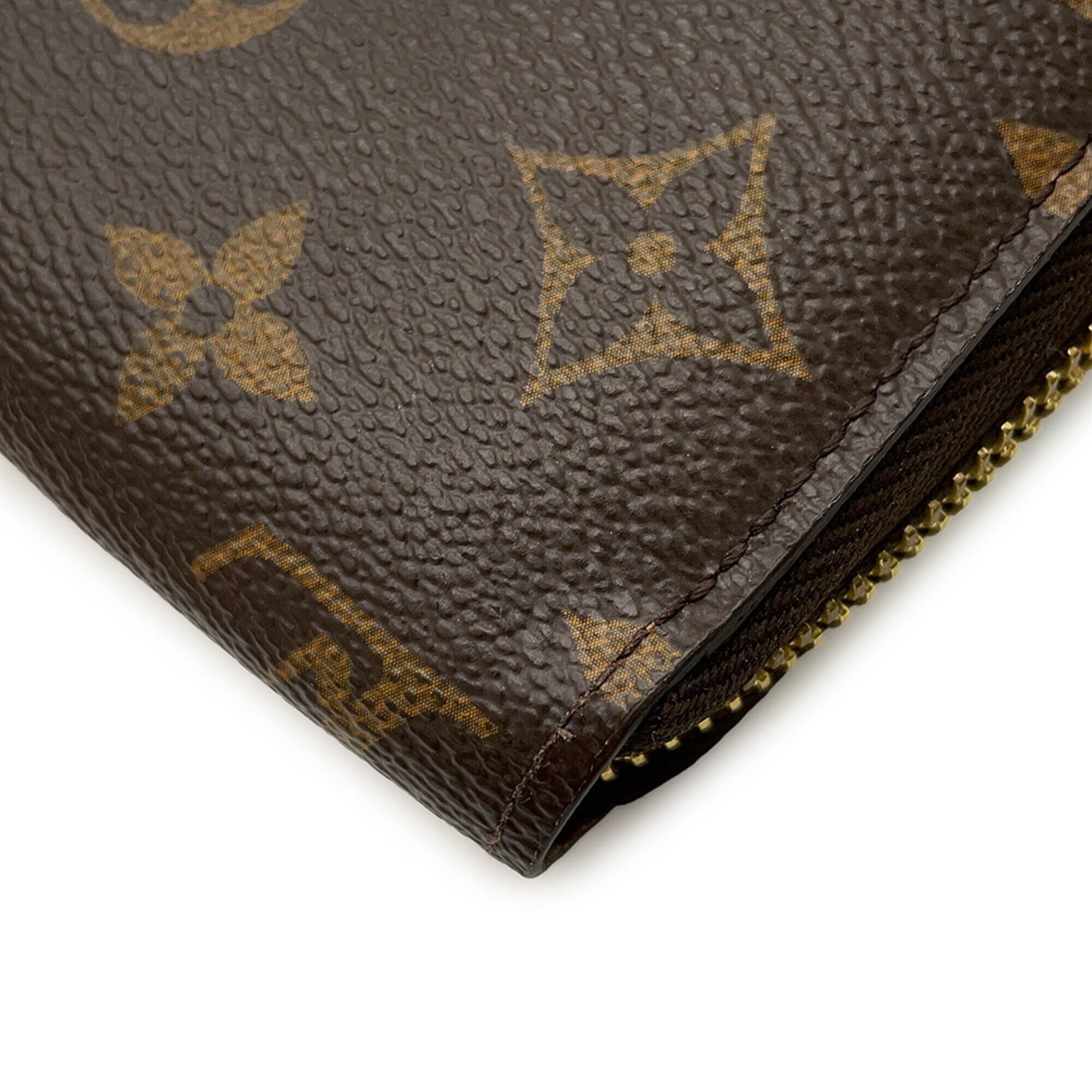 Louis Vuitton Monogram Brown Monogram Long Wallet (Bi-Fold) (Pre-Owned)