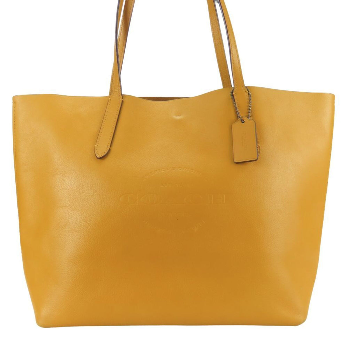 Coach Mustard Leather Tote Bag (Pre-Owned)