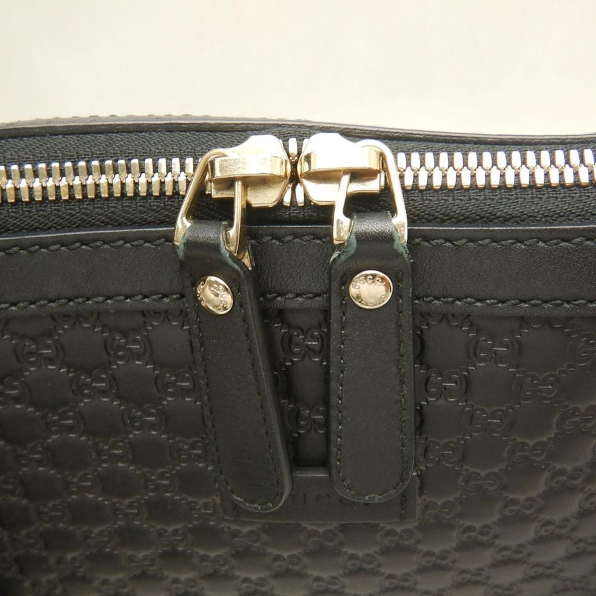 Gucci Microguccissima Black Leather Tote Bag (Pre-Owned)