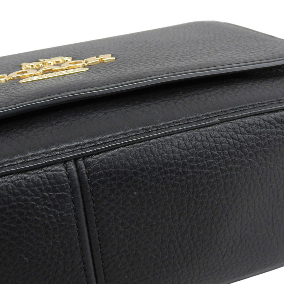 Coach Black Leather Shoulder Bag (Pre-Owned)