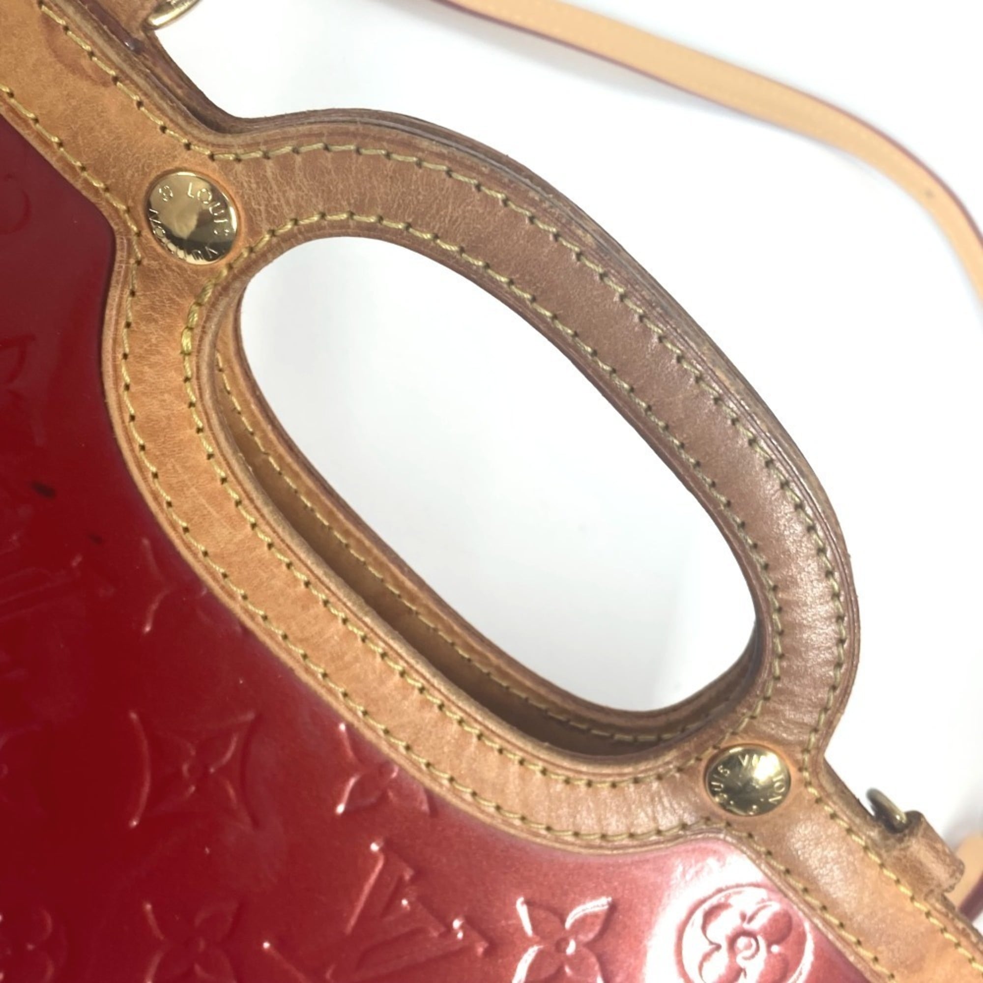 Louis Vuitton Monogram Vernis Red Color Monogram Vernis Handbag (Pre-Owned)