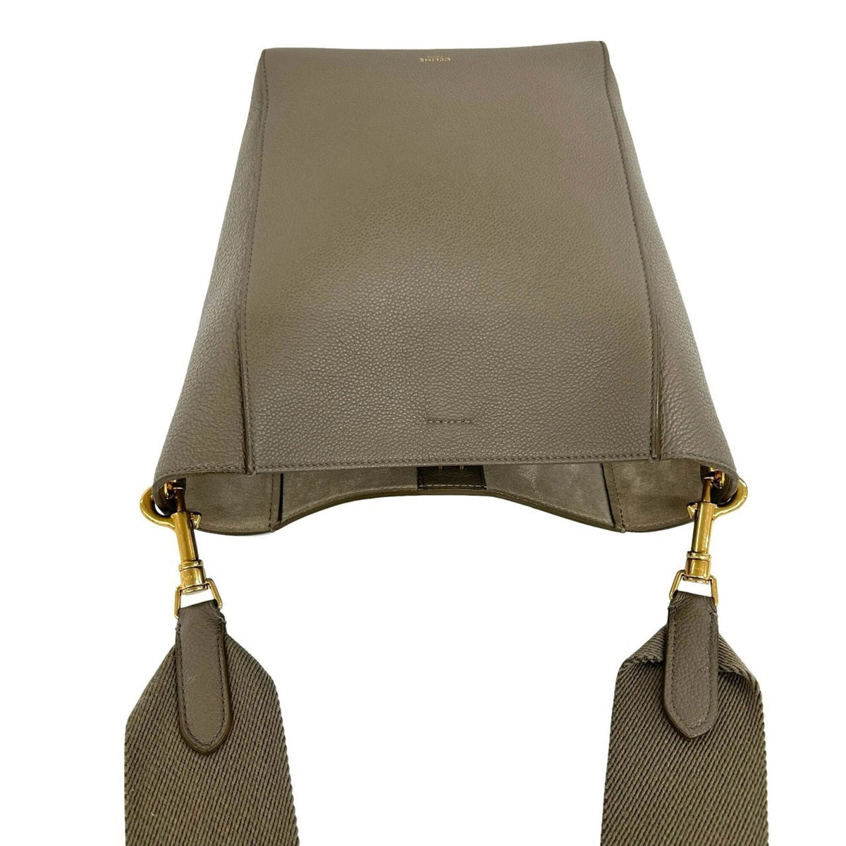 Celine Beige Leather Crossbody Bag Shoulder Bag (Pre-Owned)