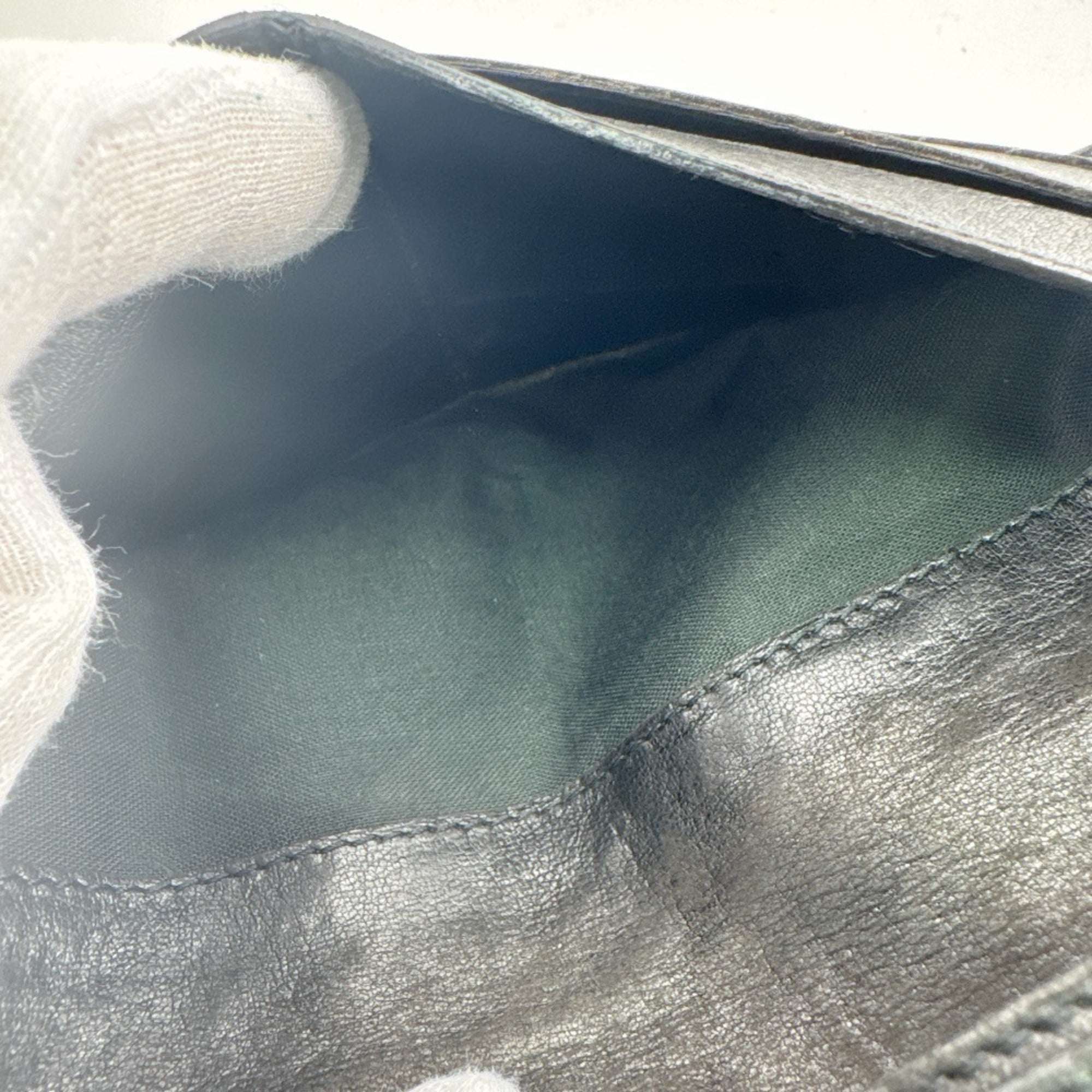 Bottega Veneta Black Intrecciato Long Wallet (Bi-Fold) (Pre-Owned)