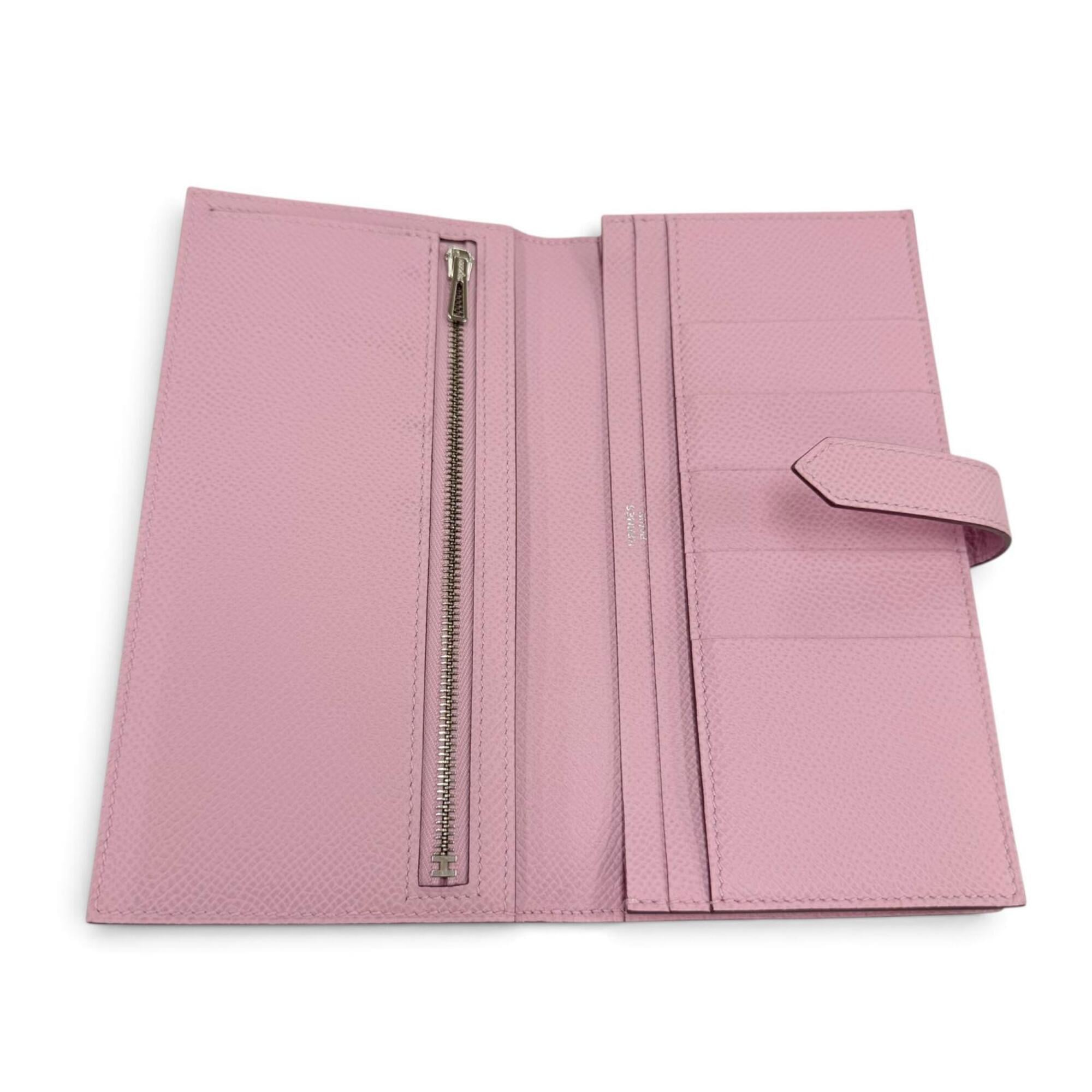 Hermes Epsom Leather Long Wallet (Bi-Fold) (Pre-Owned)