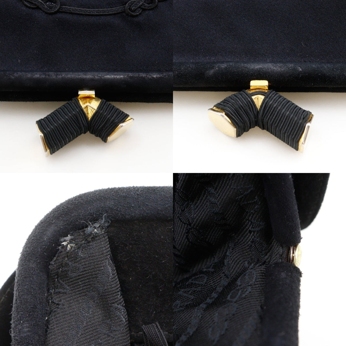 Prada Black Satin Shoulder Bag (Pre-Owned)