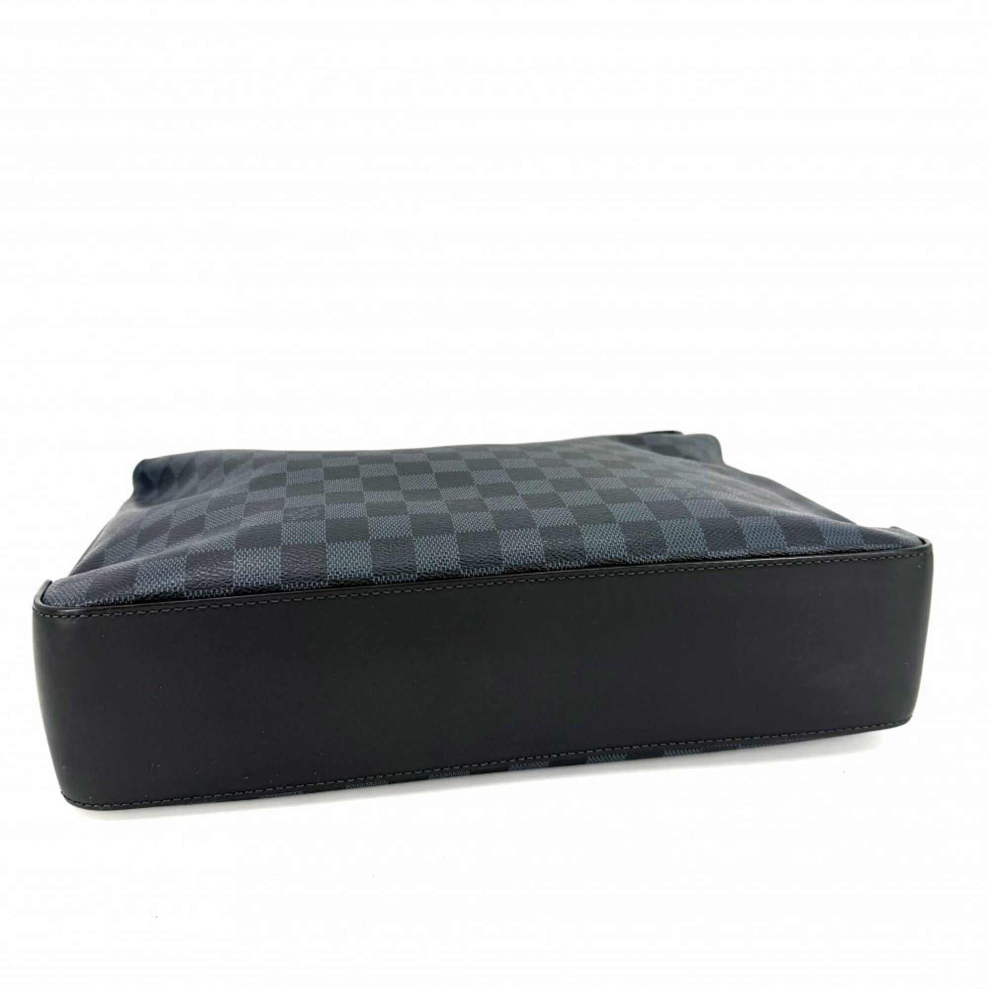 Louis Vuitton Black Damier Cobalt Navy Damier Canvas Shoulder Bag (Pre-Owned)