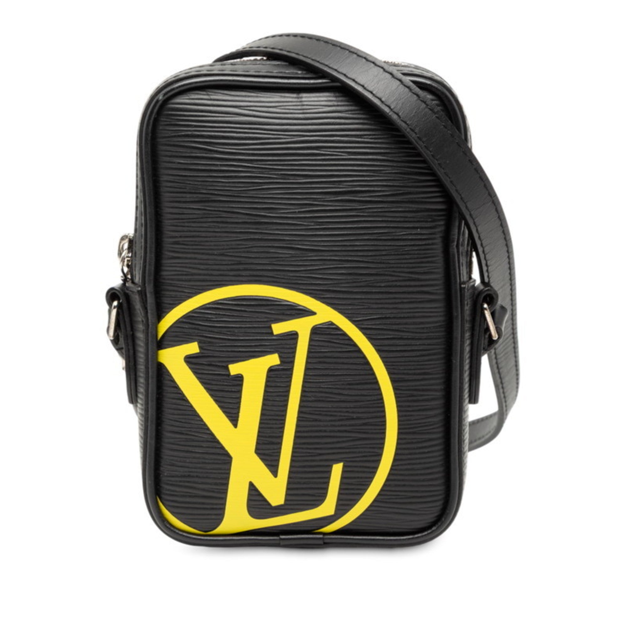 Louis Vuitton Epi Black Yellow Leather Shoulder Bag (Pre-Owned)