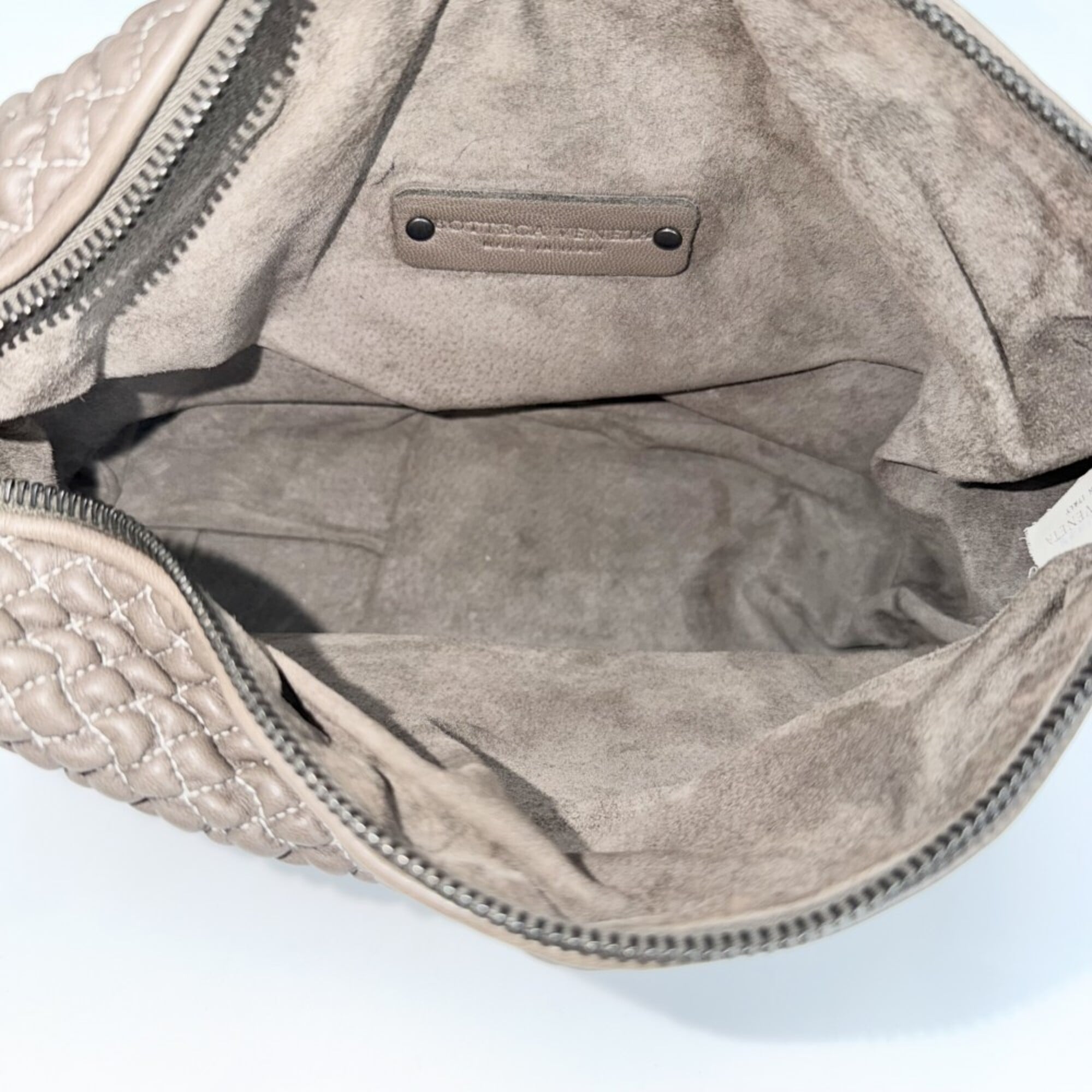 Bottega Veneta Brown Leather Handbag Shoulder Bag (Pre-Owned)