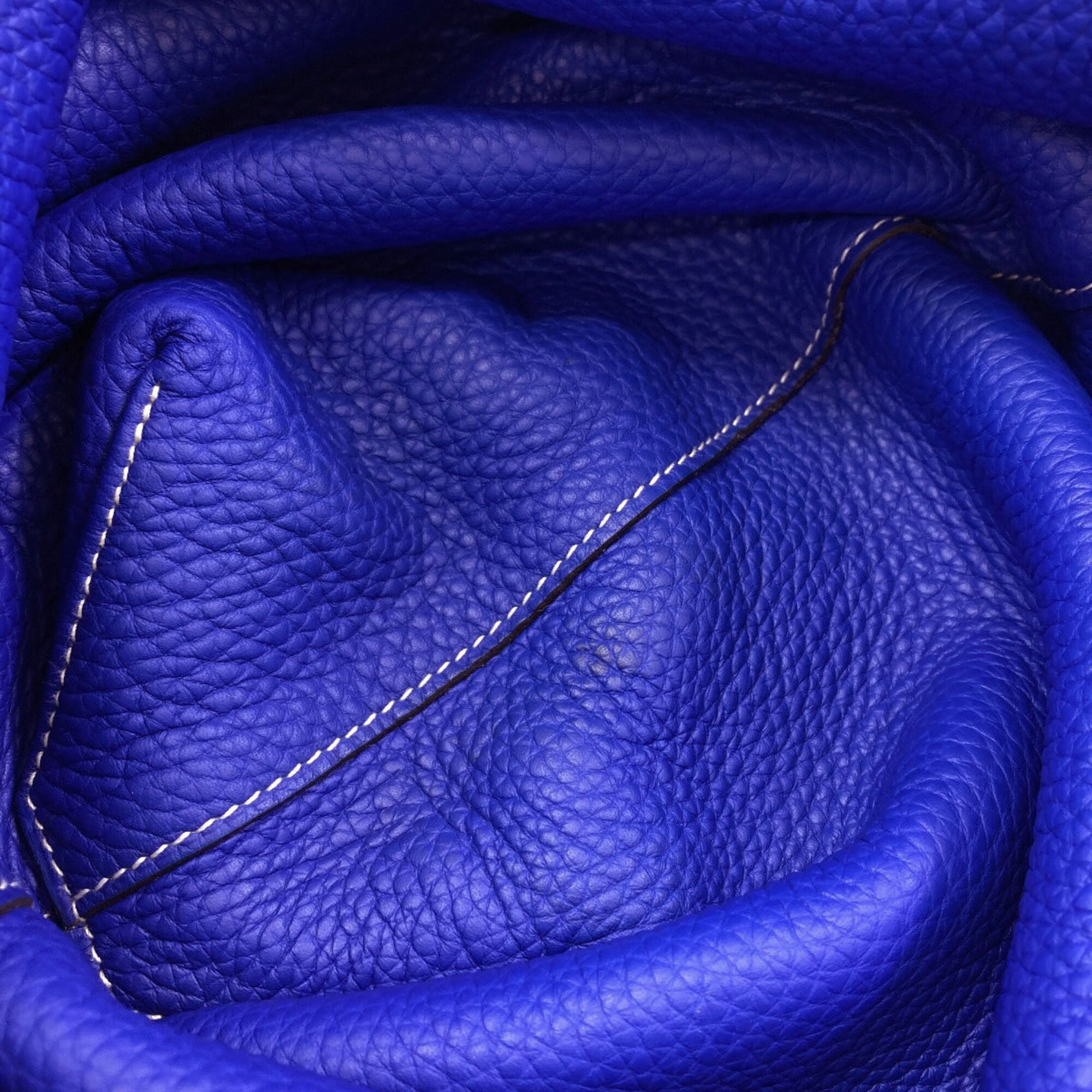 Hermes Blue Gray Leather Tote Bag (Pre-Owned)