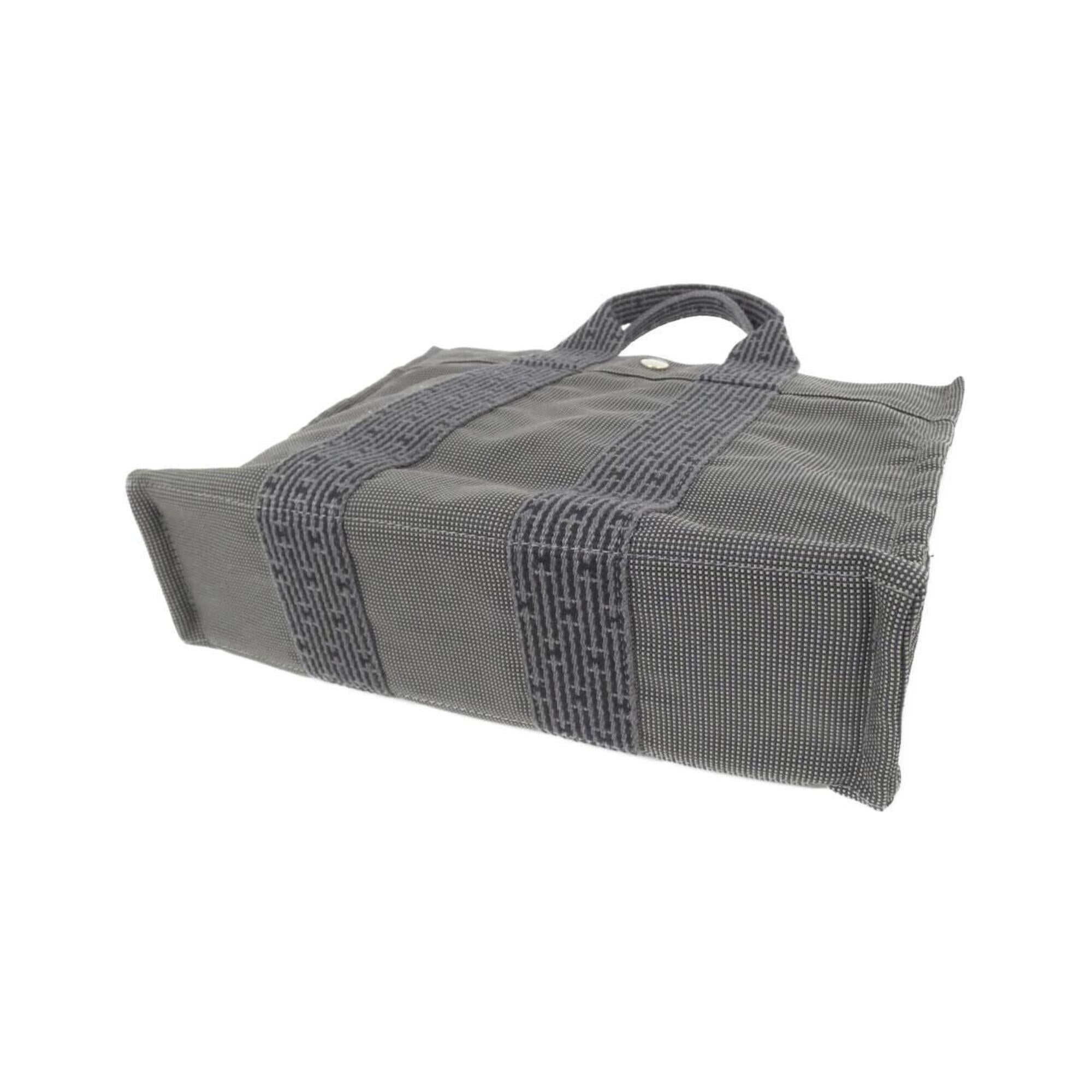 Hermes Black Canvas Handbag (Pre-Owned)